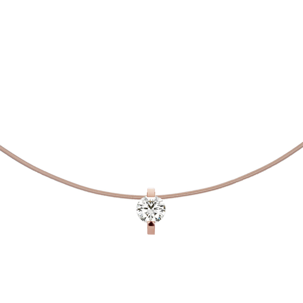 Niessing Princess Anhänger - N363960-9.4mm (4mm-1ct-rw) mit Diamant