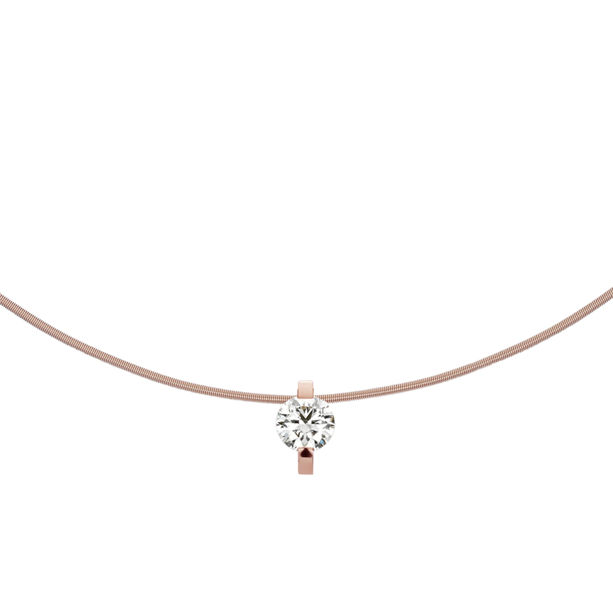 Niessing Princess Anhänger - N363960-9.4mm (4mm-1ct-rw) mit Diamant