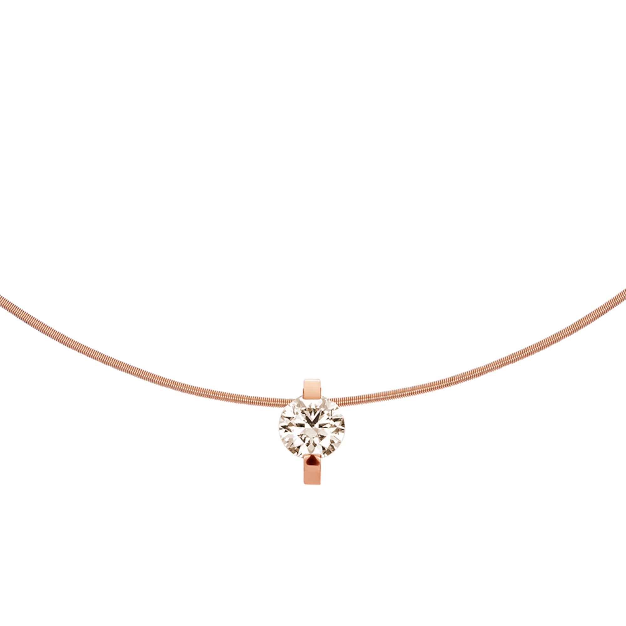 Niessing Princess Anhänger - N363960-9.8mm-1.2ct (2ct-cinnamon-cr) mit Diamant