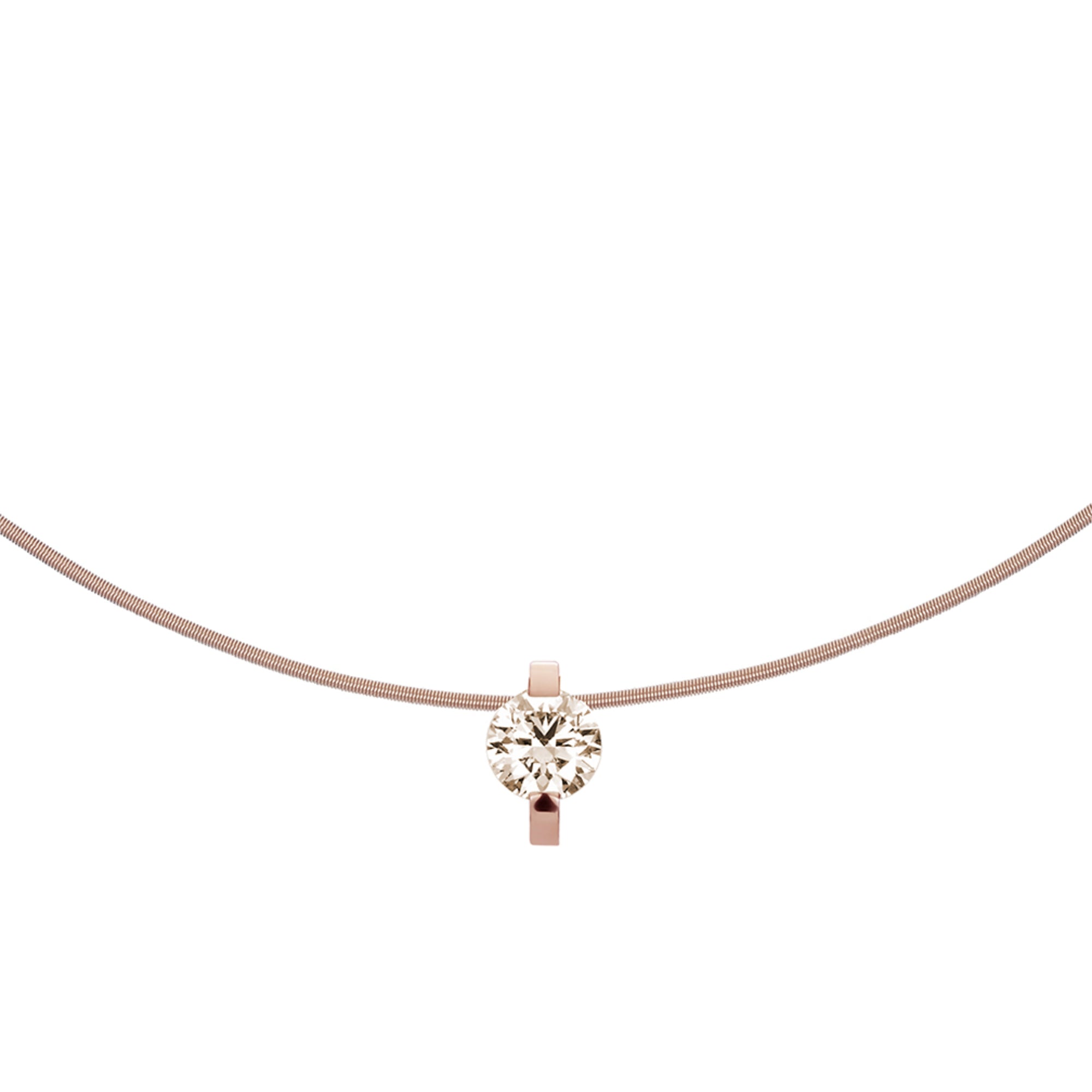 Niessing Princess Anhänger - N363960-9.8mm-1.2ct (2ct-cinnamon-rw) mit Diamant