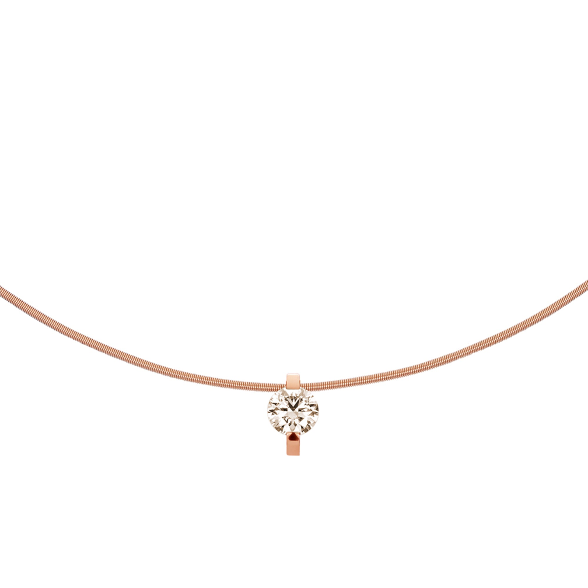 Niessing Princess Anhänger - N363960-9mm-0.7ct (7ct-cinnamon-cr) mit Diamant