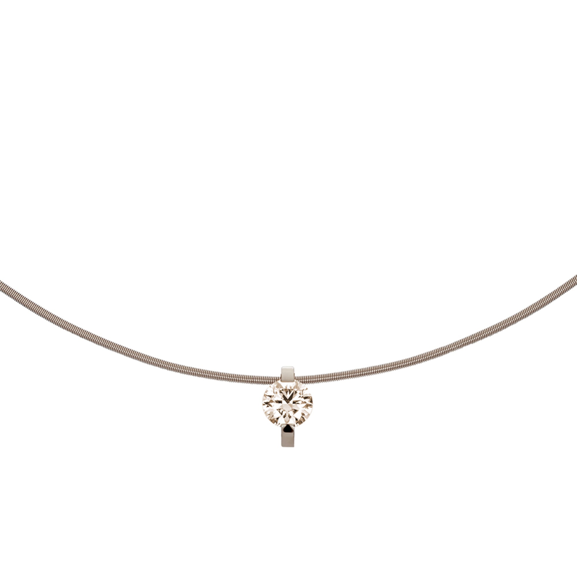 Niessing Princess Anhänger - N363960-9mm-0.7ct (7ct-cinnamon-fg) mit Diamant