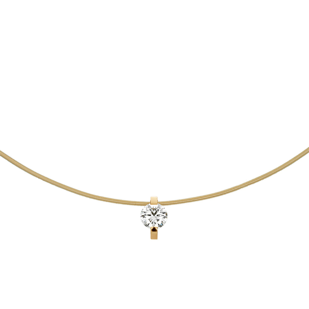 Niessing Princess Anhänger - N363960-9mm-0.7ct (7ct-cy) mit Diamant