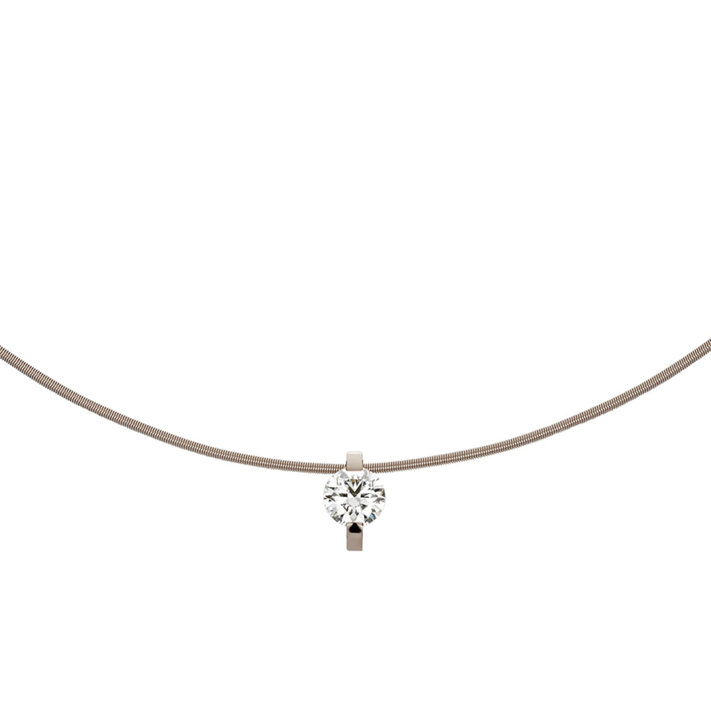 Niessing Princess Anhänger - N363960-9mm-0.7ct (7ct-fg) mit Diamant