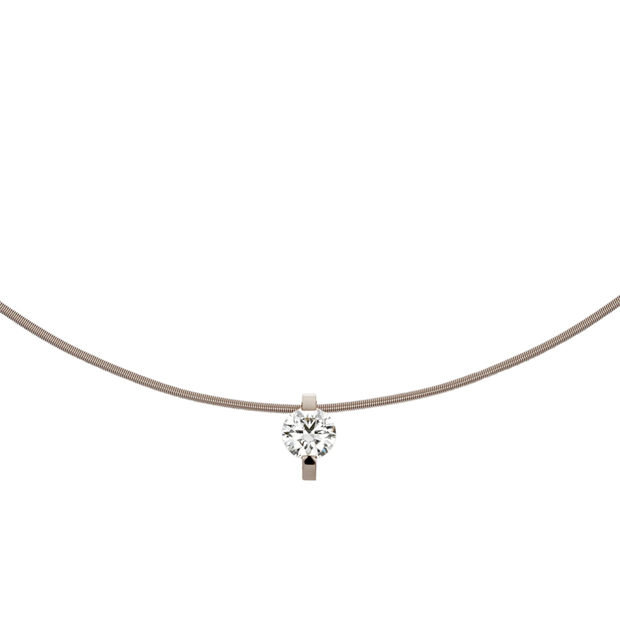 Niessing Princess Anhänger - N363960-9mm-0.7ct (7ct-fg) mit Diamant