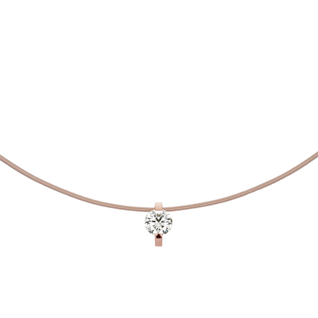 Niessing Princess Anhänger - N363960-9mm-0.7ct (7ct-rw) mit Diamant