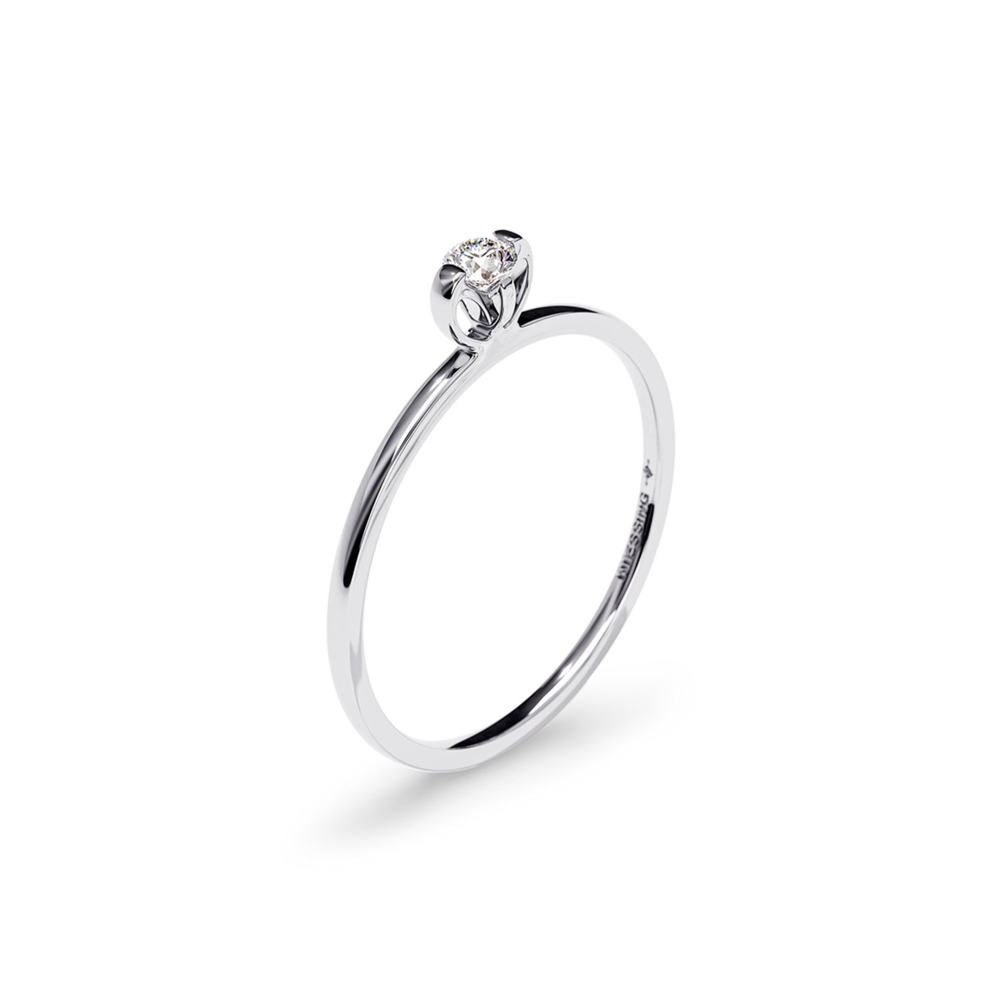 Niessing Princess C Ring - N381960-0.08ct (08ct-gloss-pt) aus Platin mit Diamant