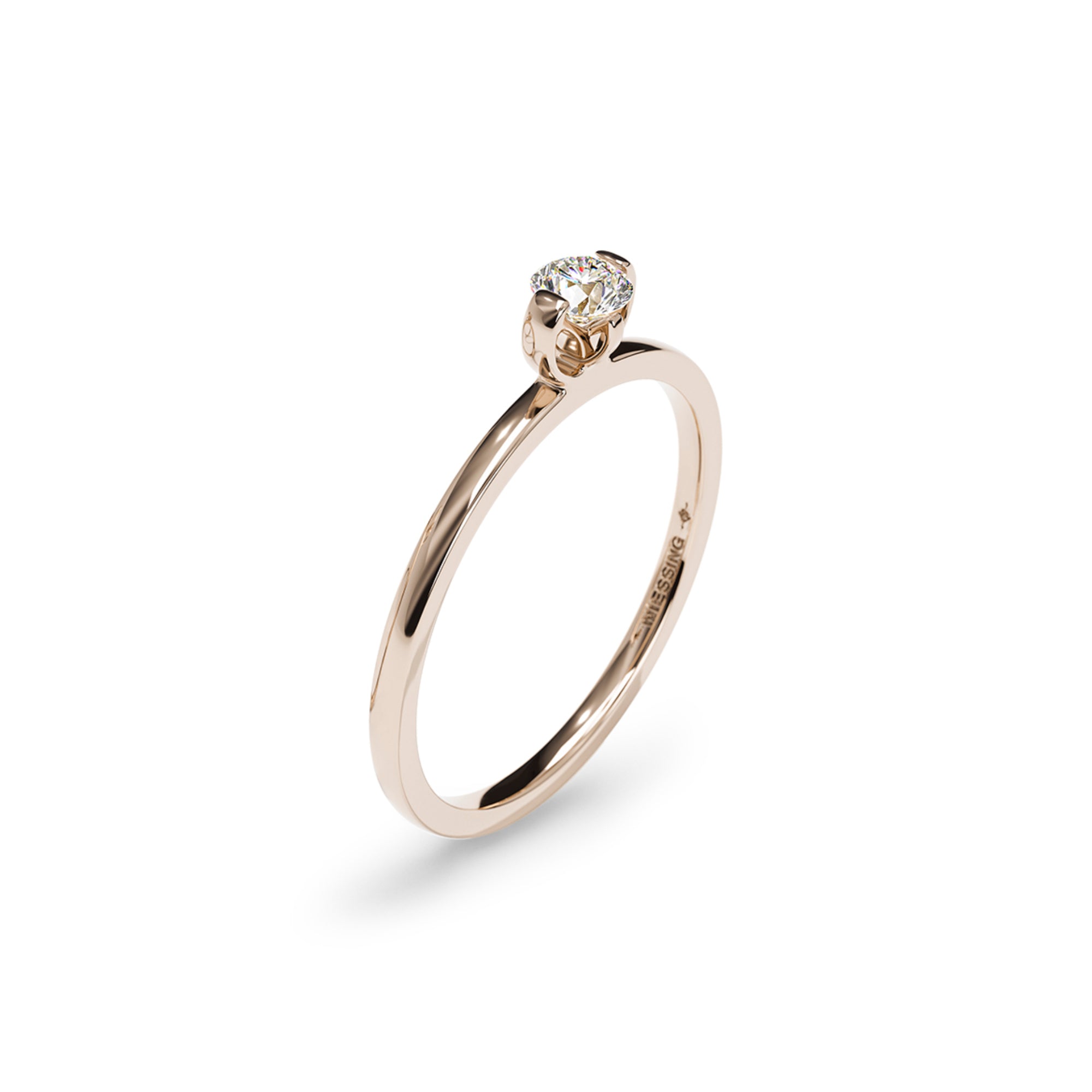 Niessing Princess C Ring - N381960-0.18ct (18ct-gloss-rw) mit Diamant
