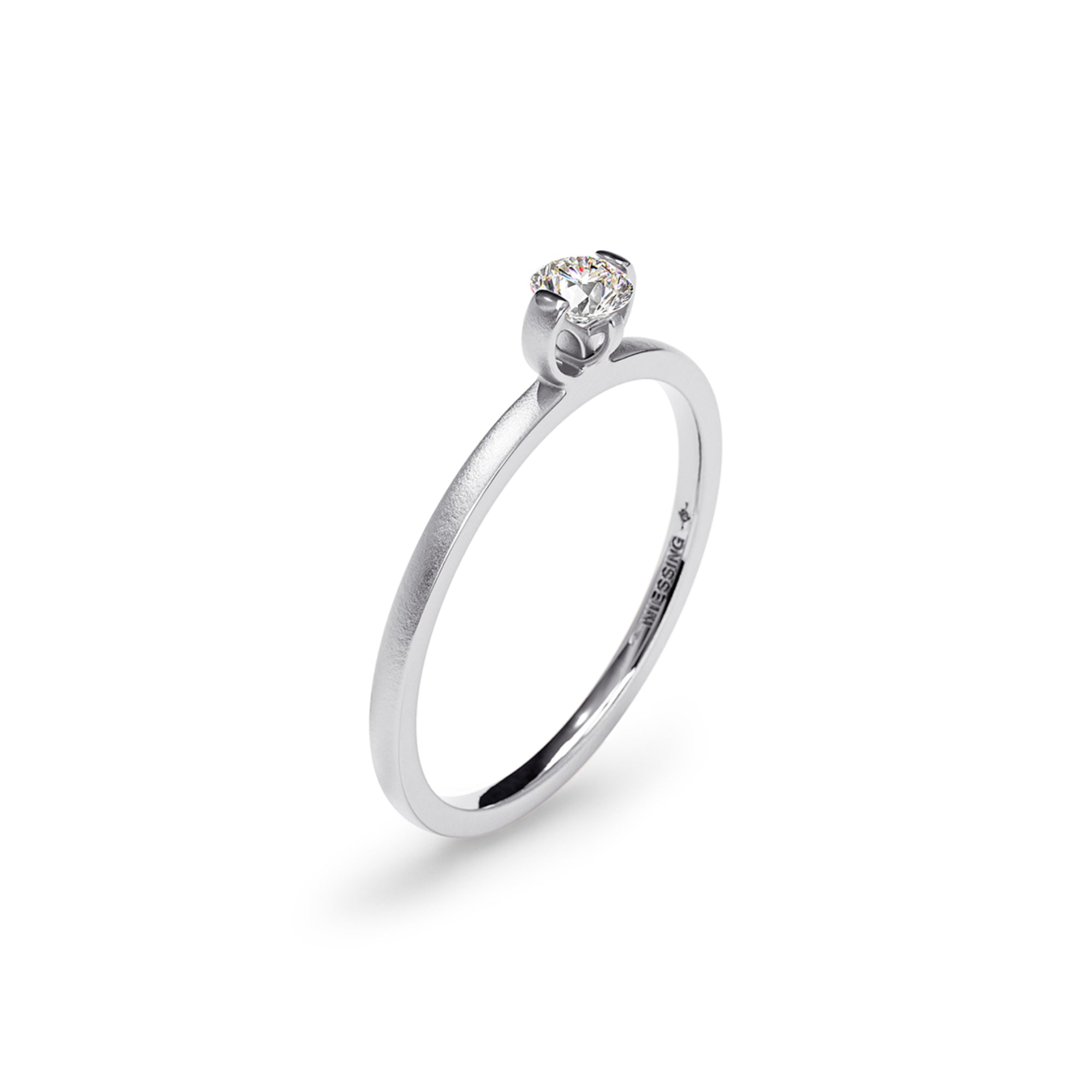 Niessing Princess C Ring - N381960-0.18ct (18ct-velvet-pt) aus Platin mit Diamant