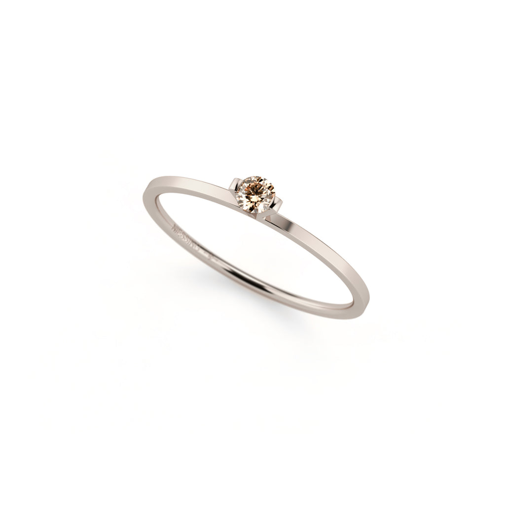 Niessing Princess Ring - N301960-0.08ct (08ct-cinnamon-gloss-fg) mit Diamant