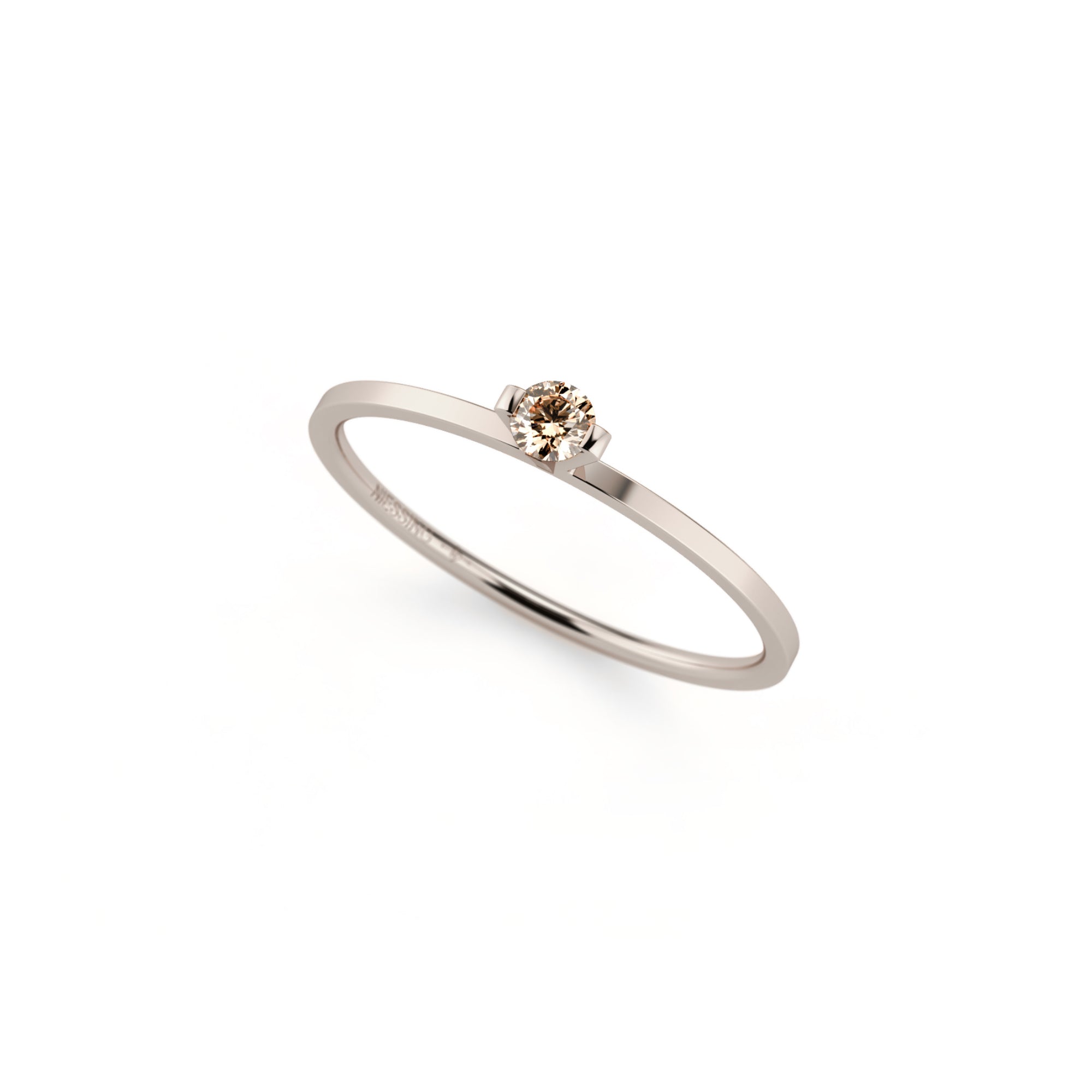 Niessing Princess Ring - N301960-0.08ct (08ct-cinnamon-gloss-fg) mit Diamant