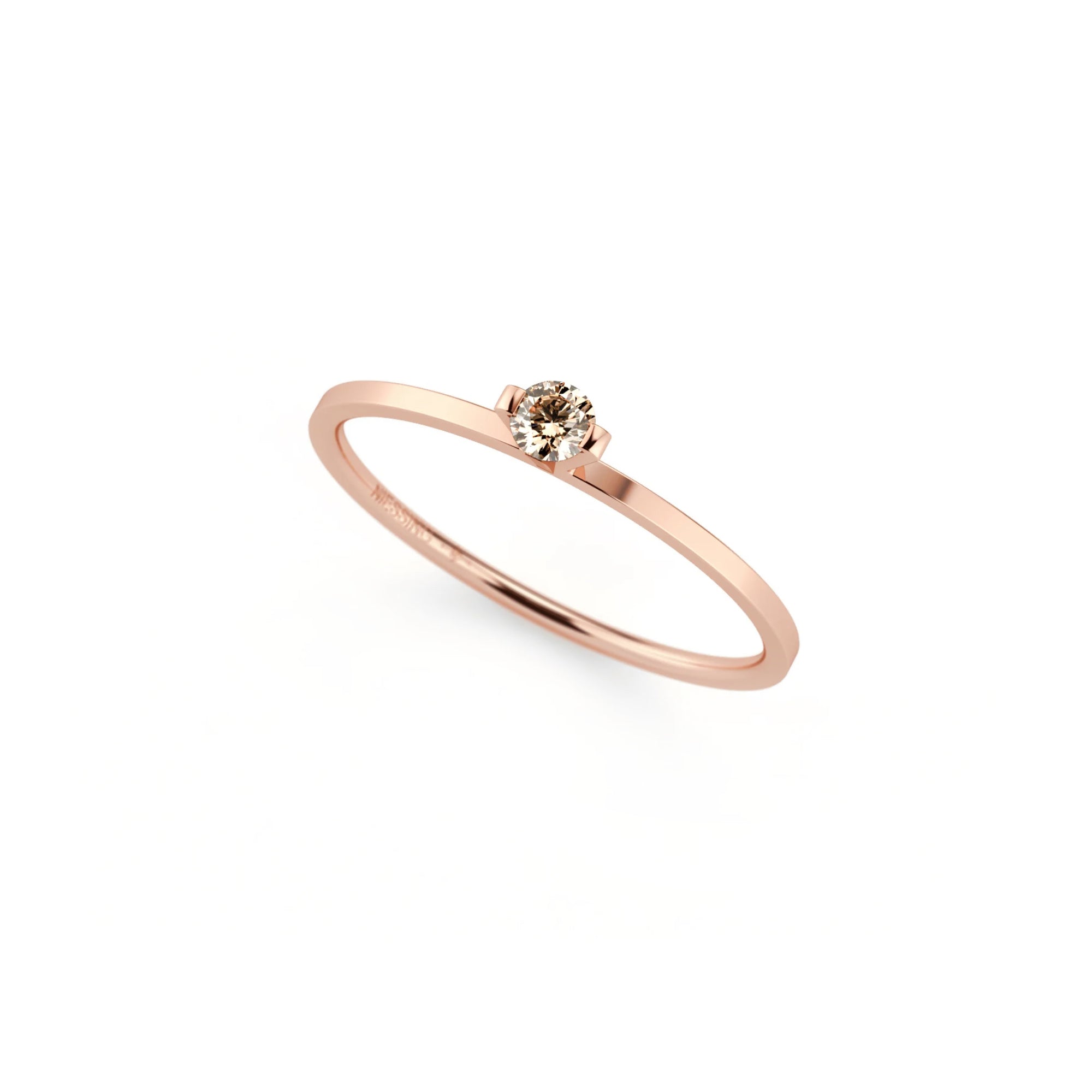 Niessing Princess Ring - N301960-0.08ct (08ct-cinnamon-gloss-sug) mit Diamant