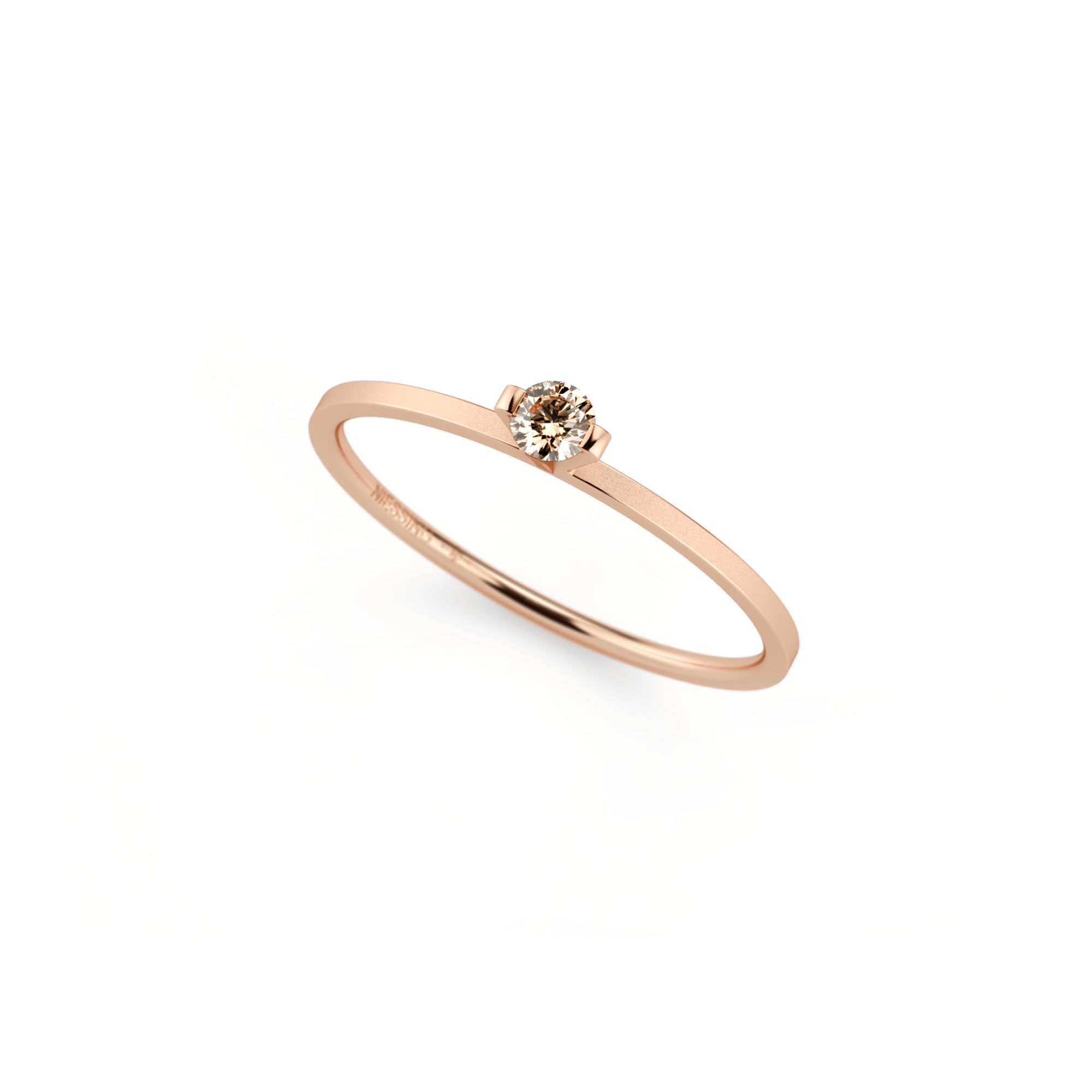 Niessing Princess Ring - N301960-0.08ct (08ct-cinnamon-velvet-cr) mit Diamant