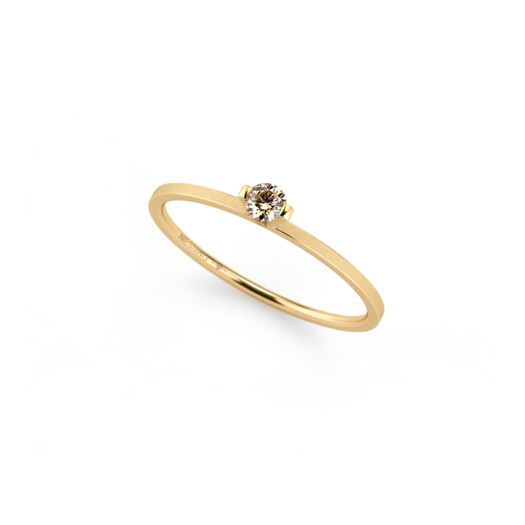Niessing Princess Ring - N301960-0.08ct (08ct-cinnamon-velvet-cy) mit Diamant