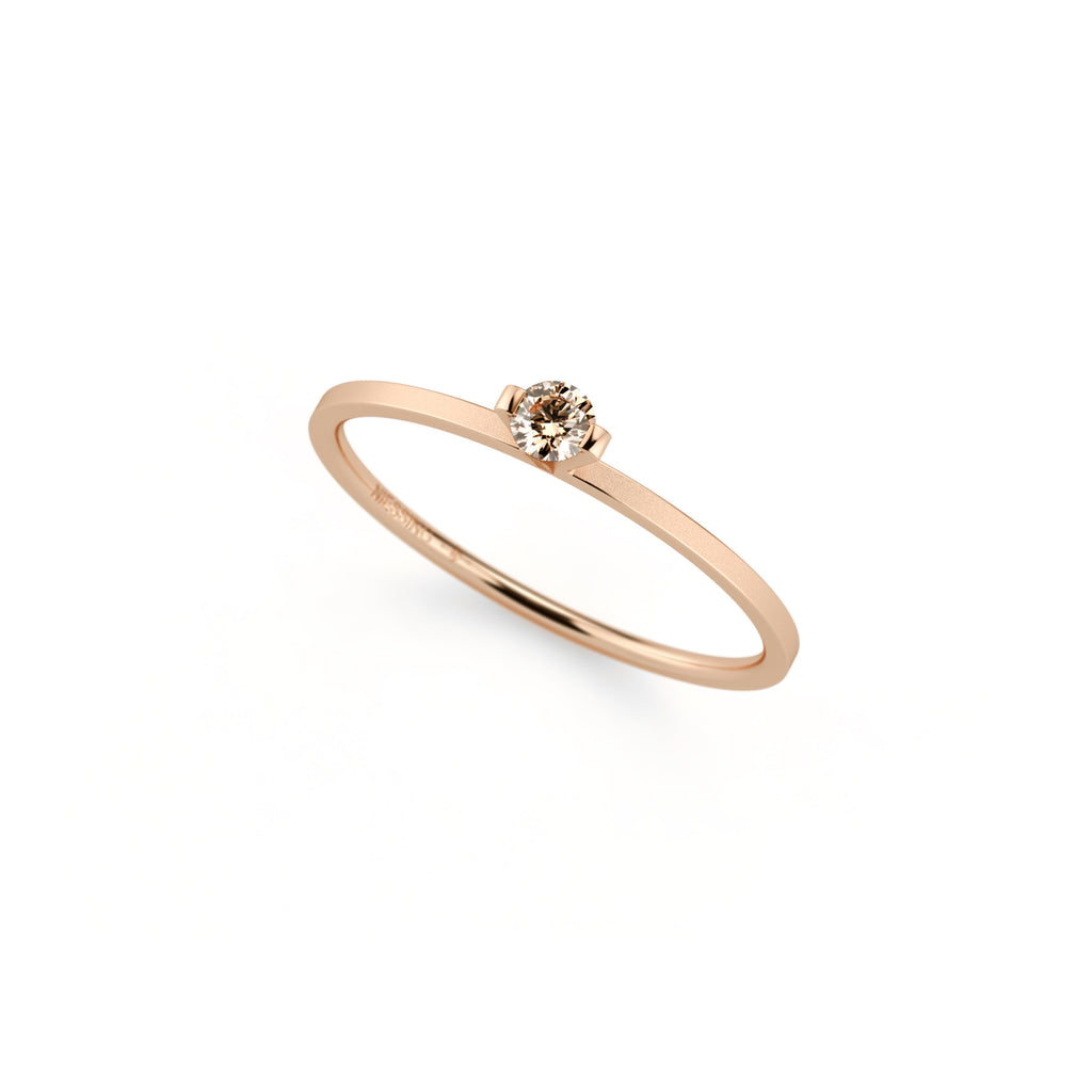 Niessing Princess Ring - N301960-0.08ct (08ct-cinnamon-velvet-fr) mit Diamant