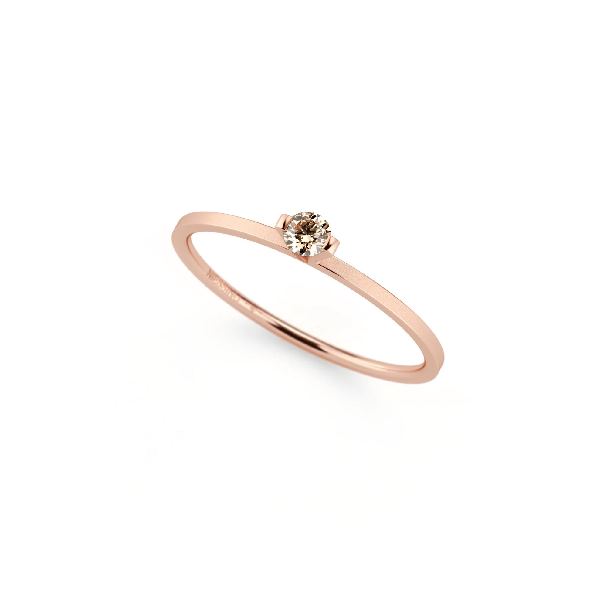 Niessing Princess Ring - N301960-0.08ct (08ct-cinnamon-velvet-sug) mit Diamant