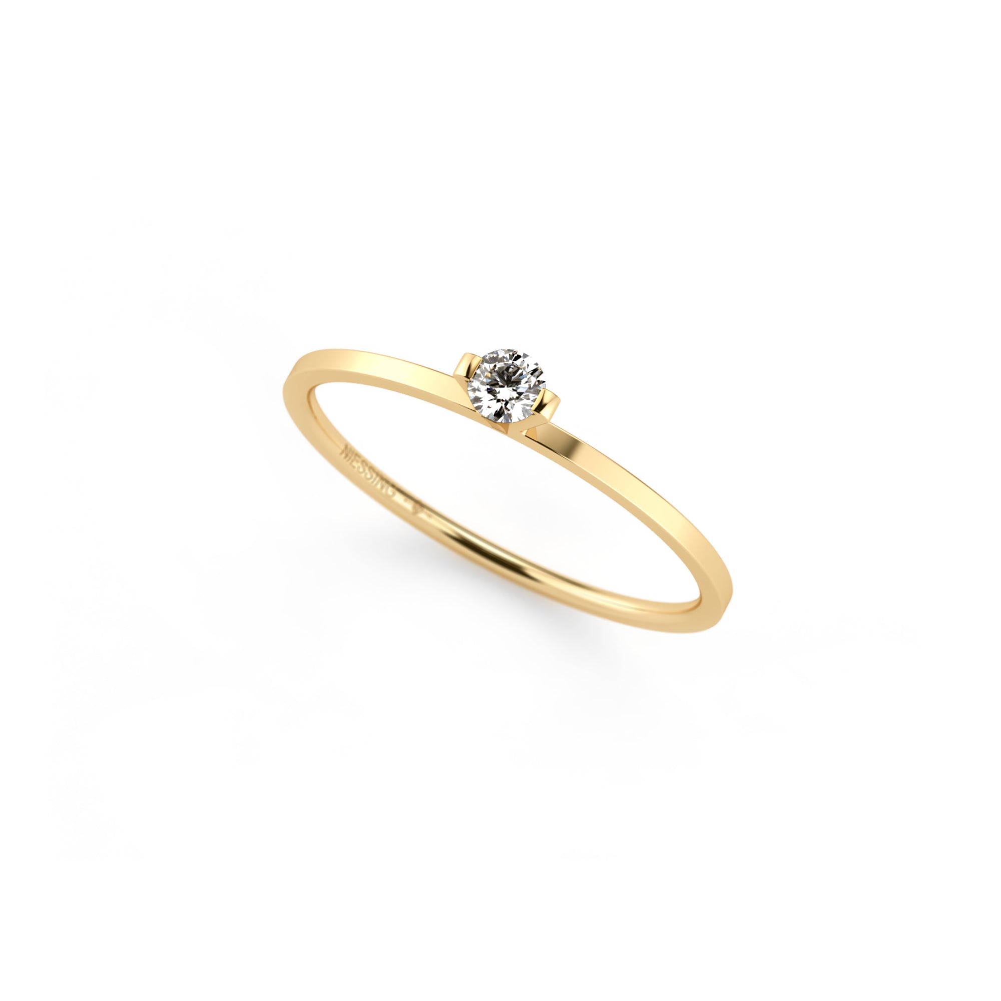 Niessing Princess Ring - N301960-0.08ct (08ct-gvs2-gloss-cy) mit Diamant