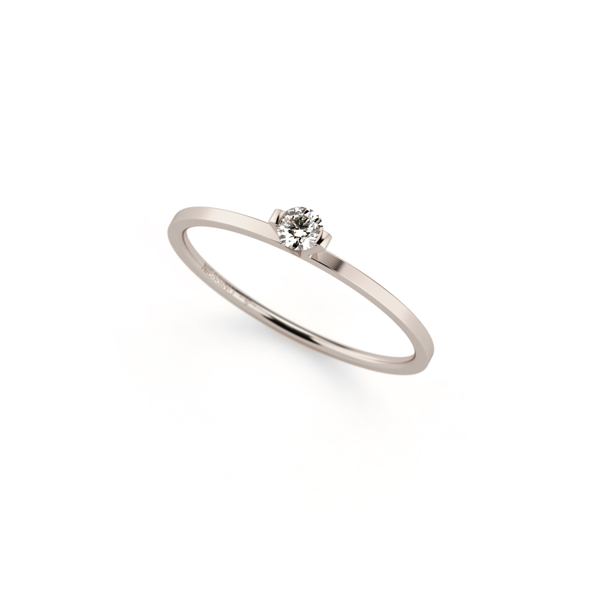 Niessing Princess Ring - N301960-0.08ct (08ct-gvs2-gloss-fg) mit Diamant