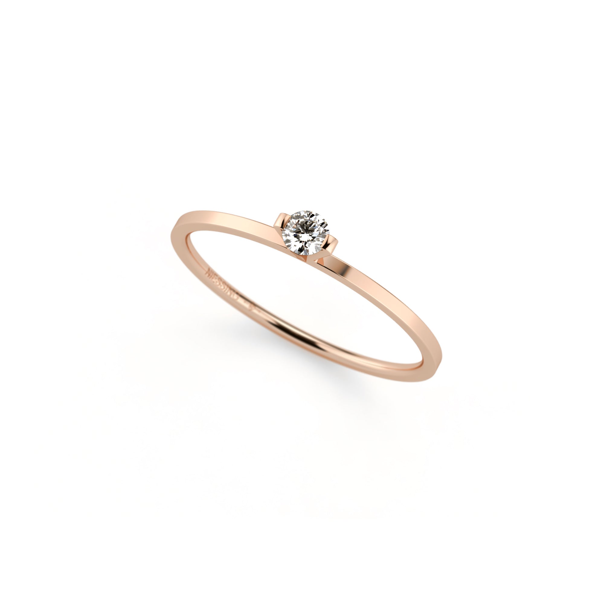 Niessing Princess Ring - N301960-0.08ct (08ct-gvs2-gloss-rw) mit Diamant