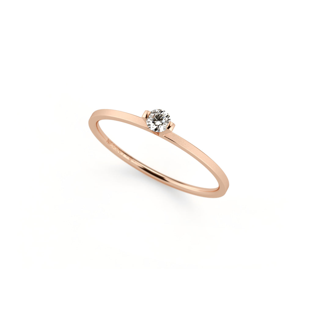 Niessing Princess Ring - N301960-0.08ct (08ct-gvs2-velvet-cr) mit Diamant