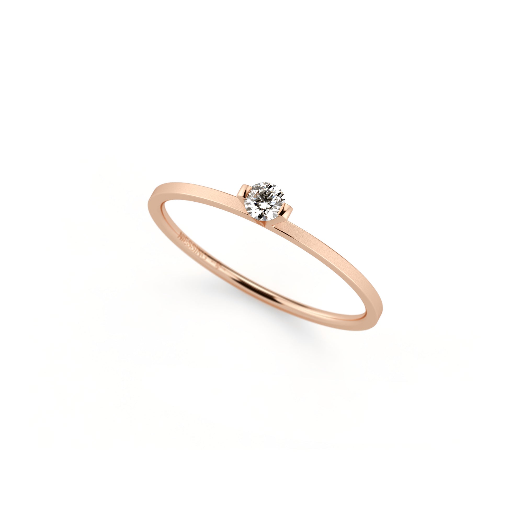 Niessing Princess Ring - N301960-0.08ct (08ct-gvs2-velvet-cr) mit Diamant