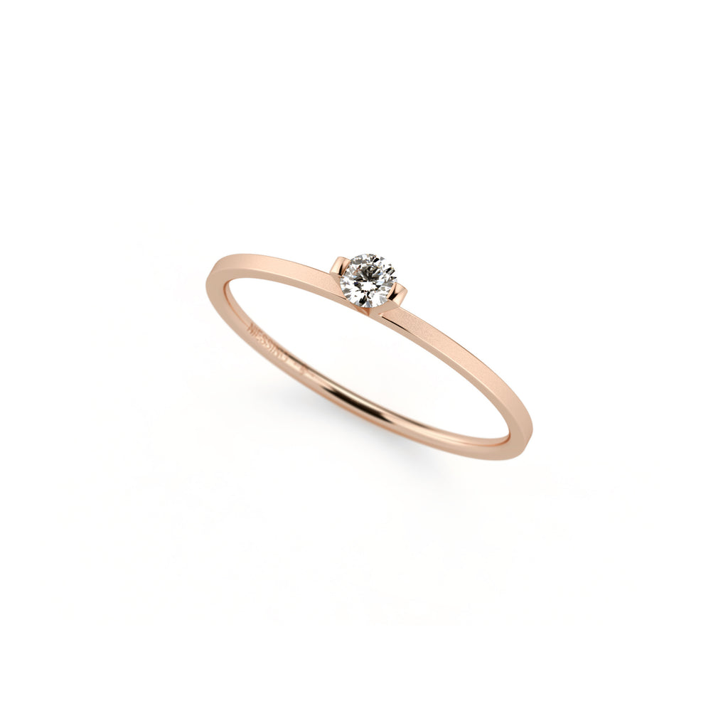 Niessing Princess Ring - N301960-0.08ct (08ct-gvs2-velvet-rw) mit Diamant