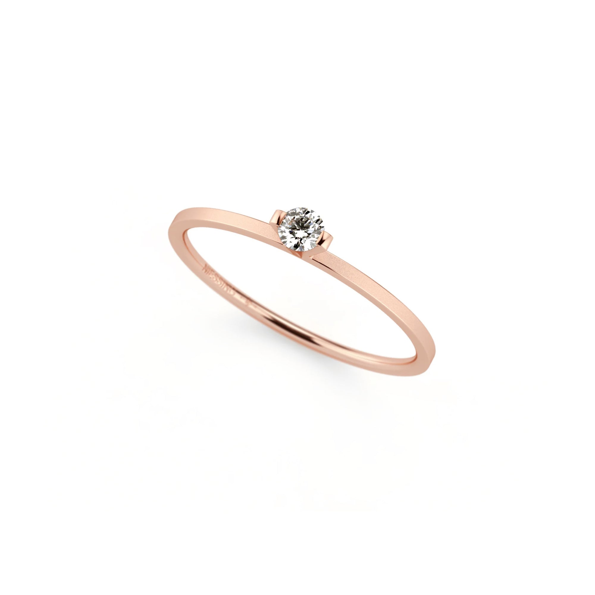 Niessing Princess Ring - N301960-0.08ct (08ct-gvs2-velvet-sug) mit Diamant