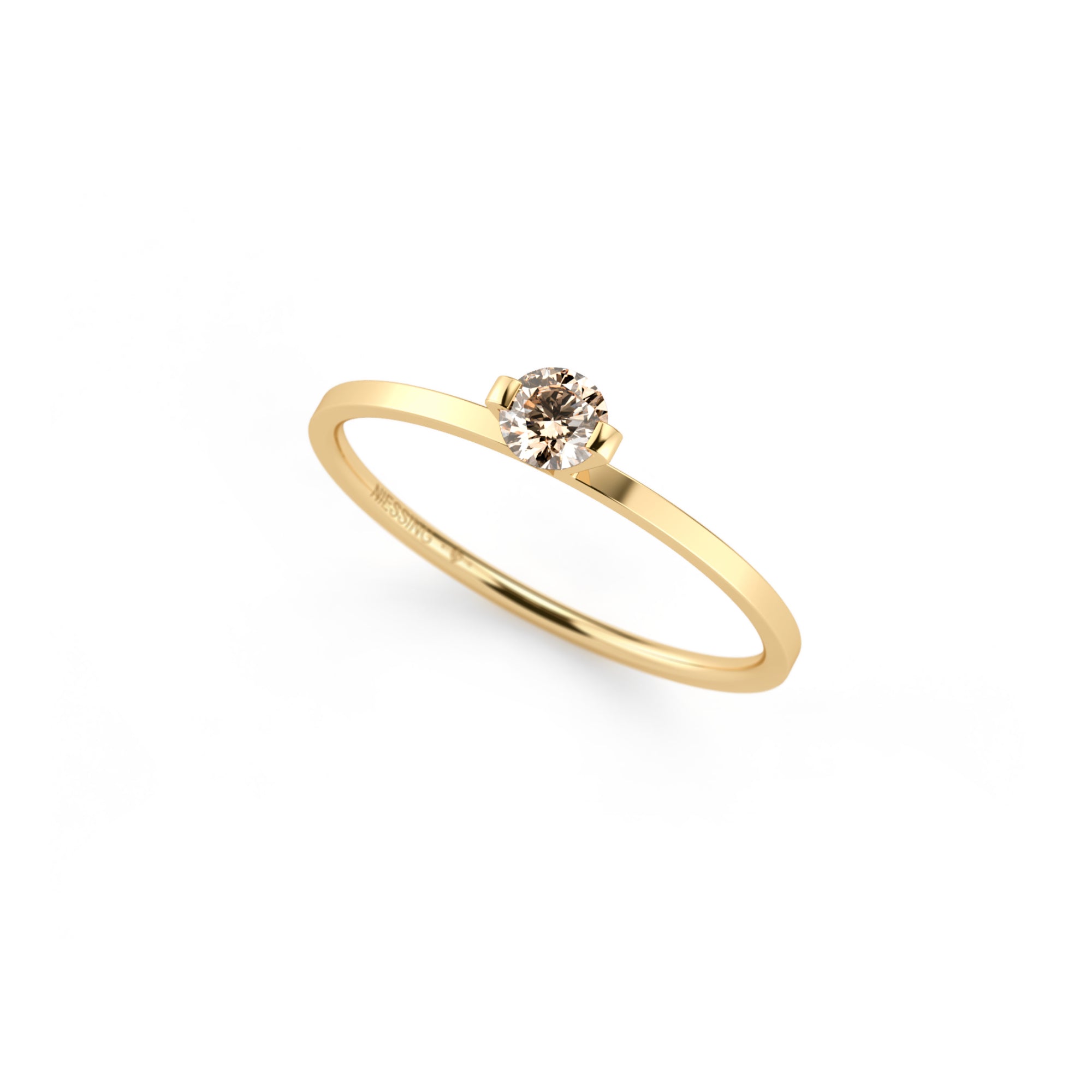 Niessing Princess Ring - N301960-0.16ct (16ct-cinnamon-gloss-cy) mit Diamant