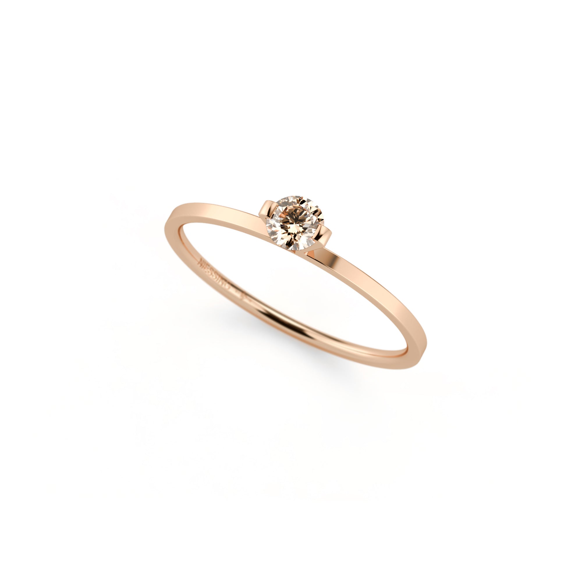 Niessing Princess Ring - N301960-0.16ct (16ct-cinnamon-gloss-fr) mit Diamant