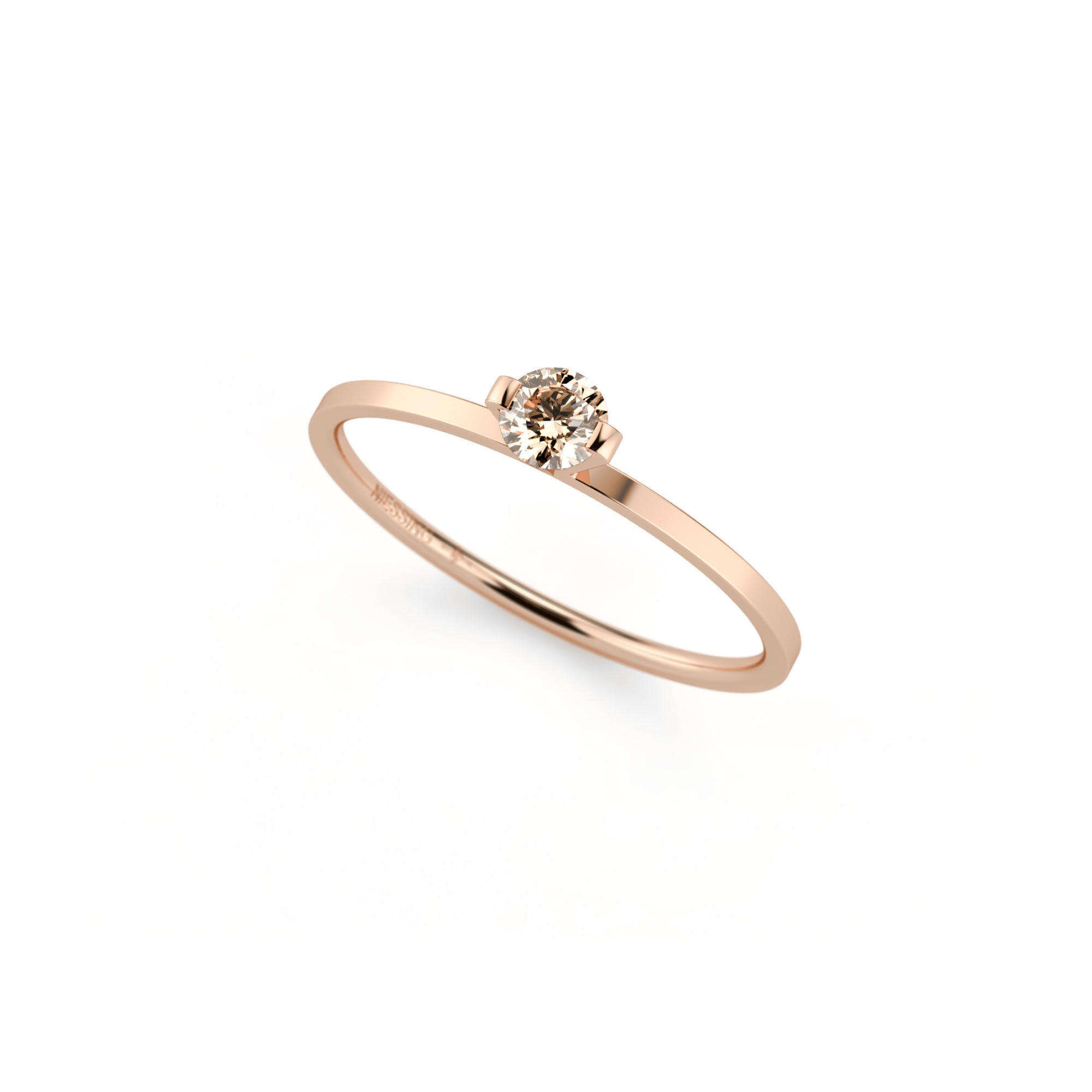Niessing Princess Ring - N301960-0.16ct (16ct-cinnamon-gloss-rw) mit Diamant