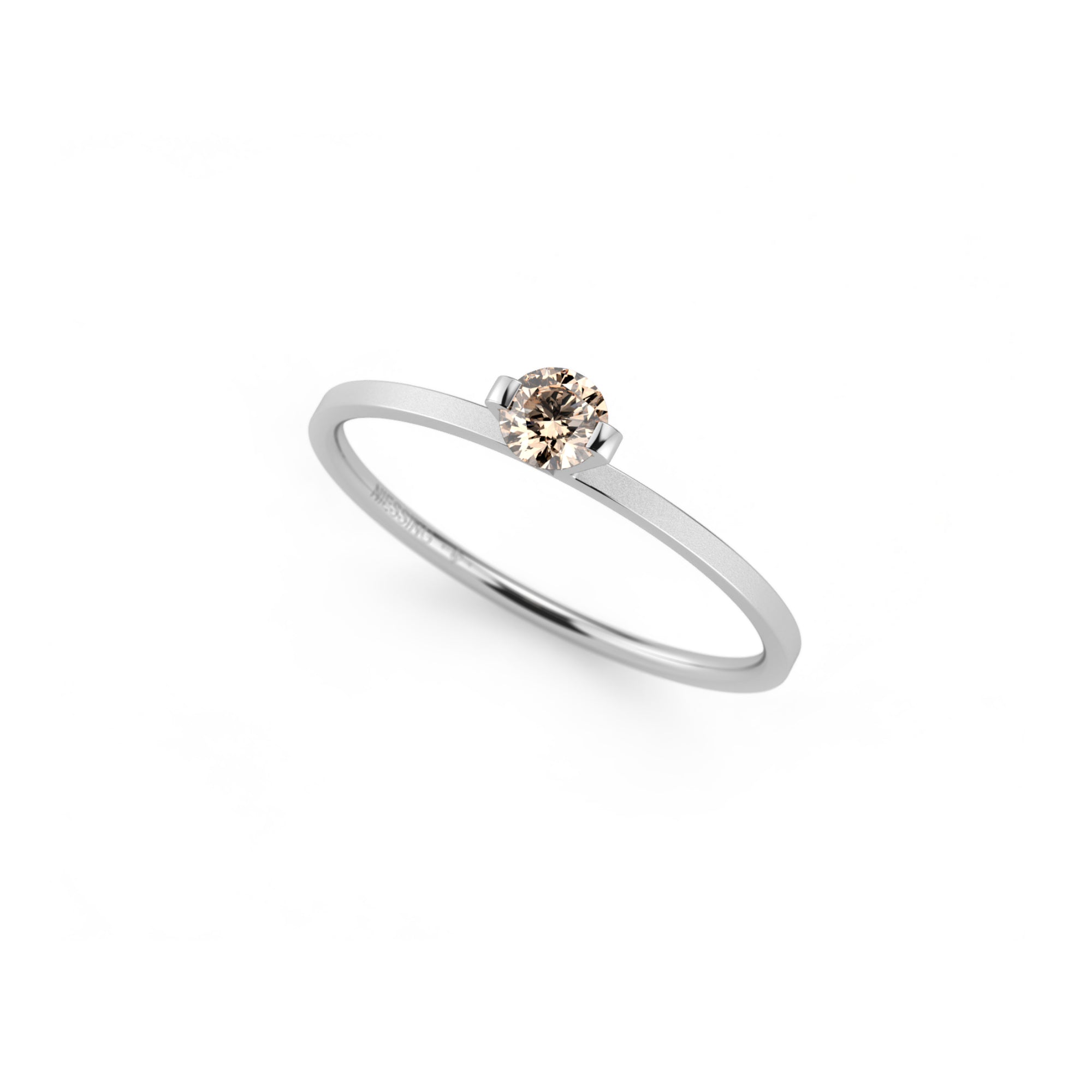 Niessing Princess Ring - N301960-0.16ct (16ct-cinnamon-velvet-pt) aus Platin mit Diamant