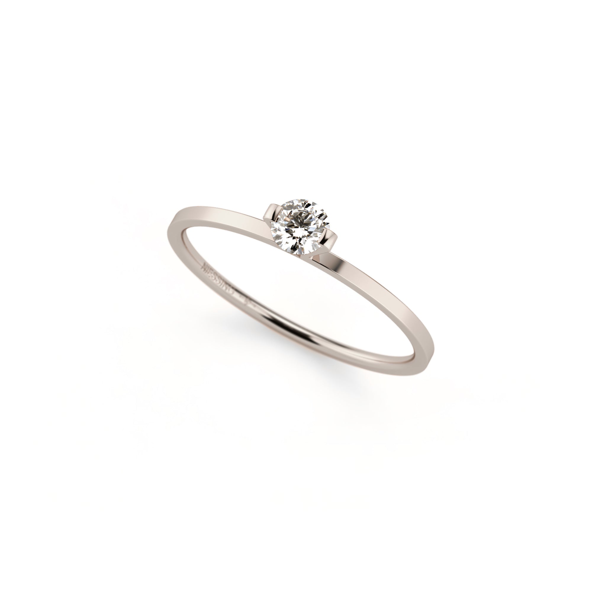 Niessing Princess Ring - N301960-0.16ct (16ct-gvs2-gloss-fg) mit Diamant