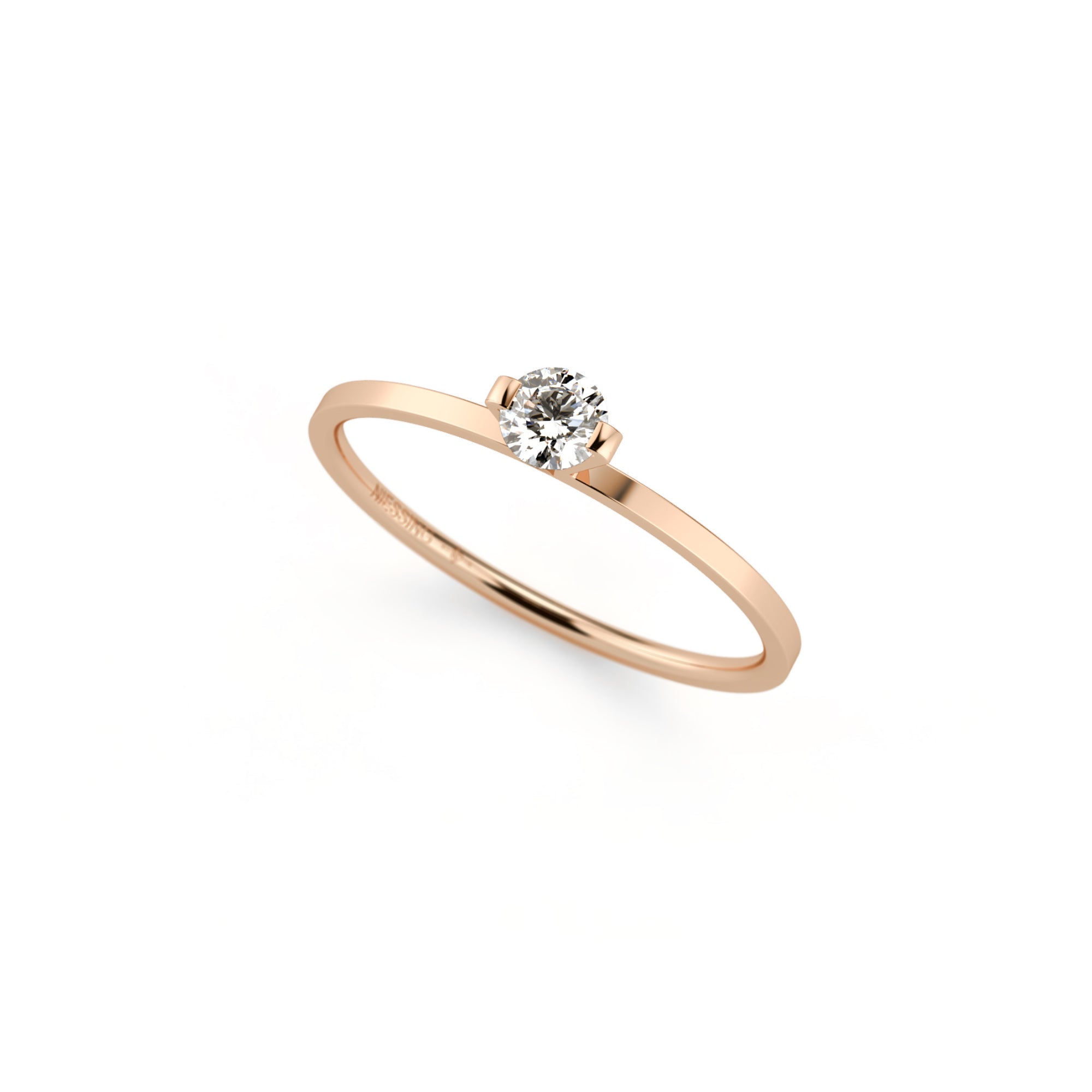 Niessing Princess Ring - N301960-0.16ct (16ct-gvs2-gloss-fr) mit Diamant