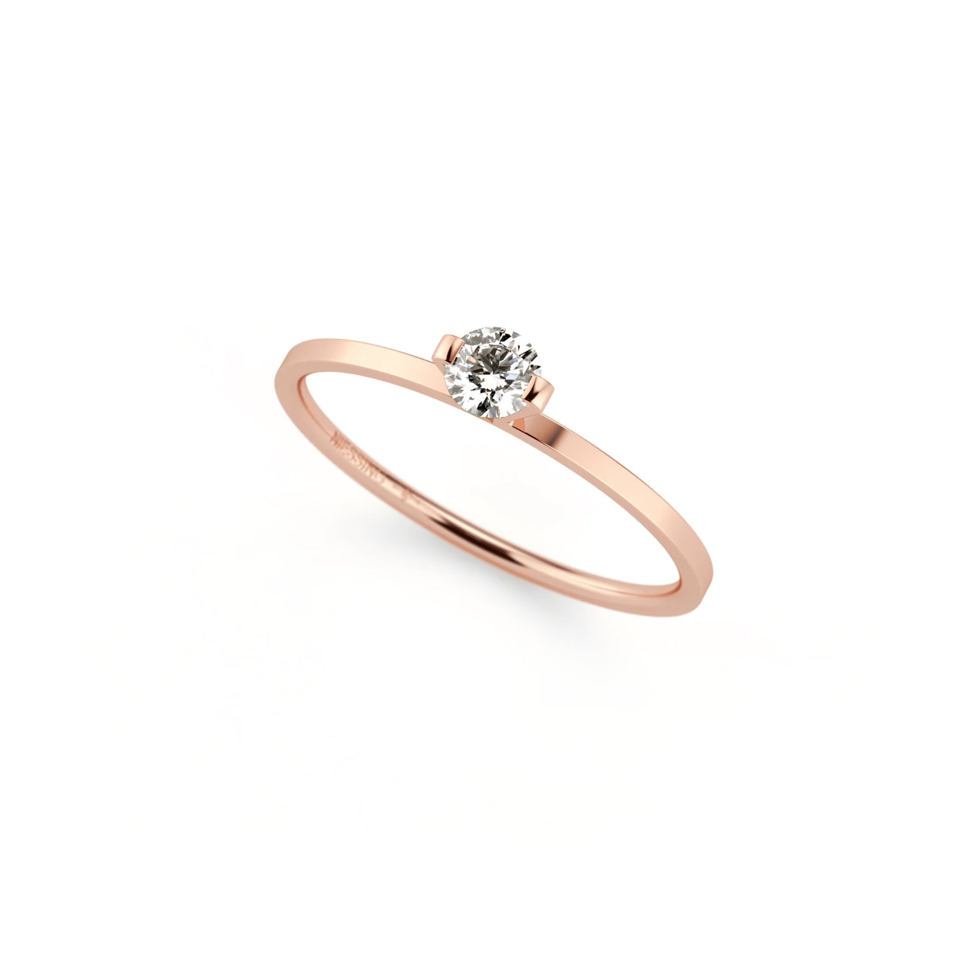 Niessing Princess Ring - N301960-0.16ct (16ct-gvs2-gloss-sug) mit Diamant