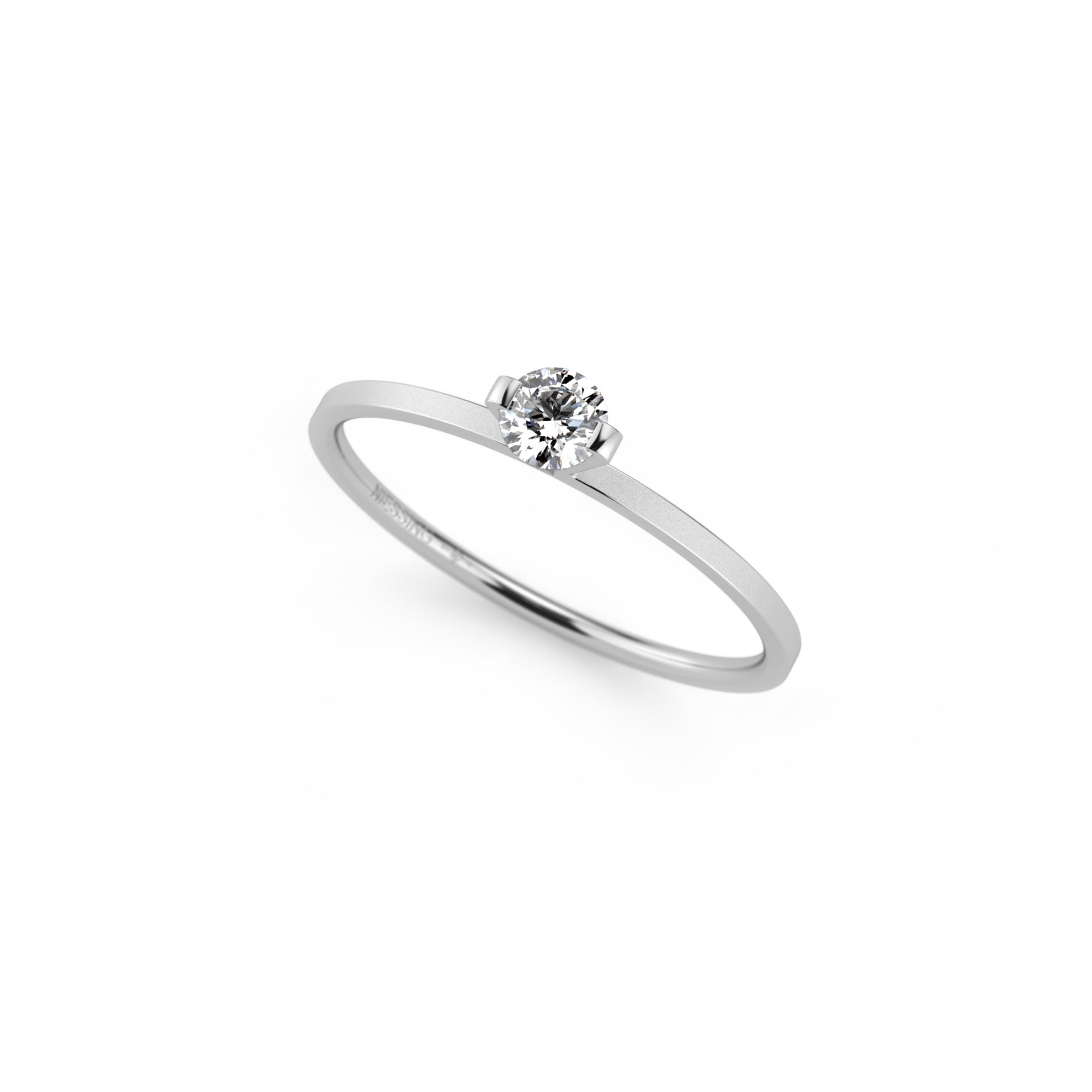 Niessing Princess Ring - N301960-0.16ct (16ct-gvs2-velvet-pt) aus Platin mit Diamant