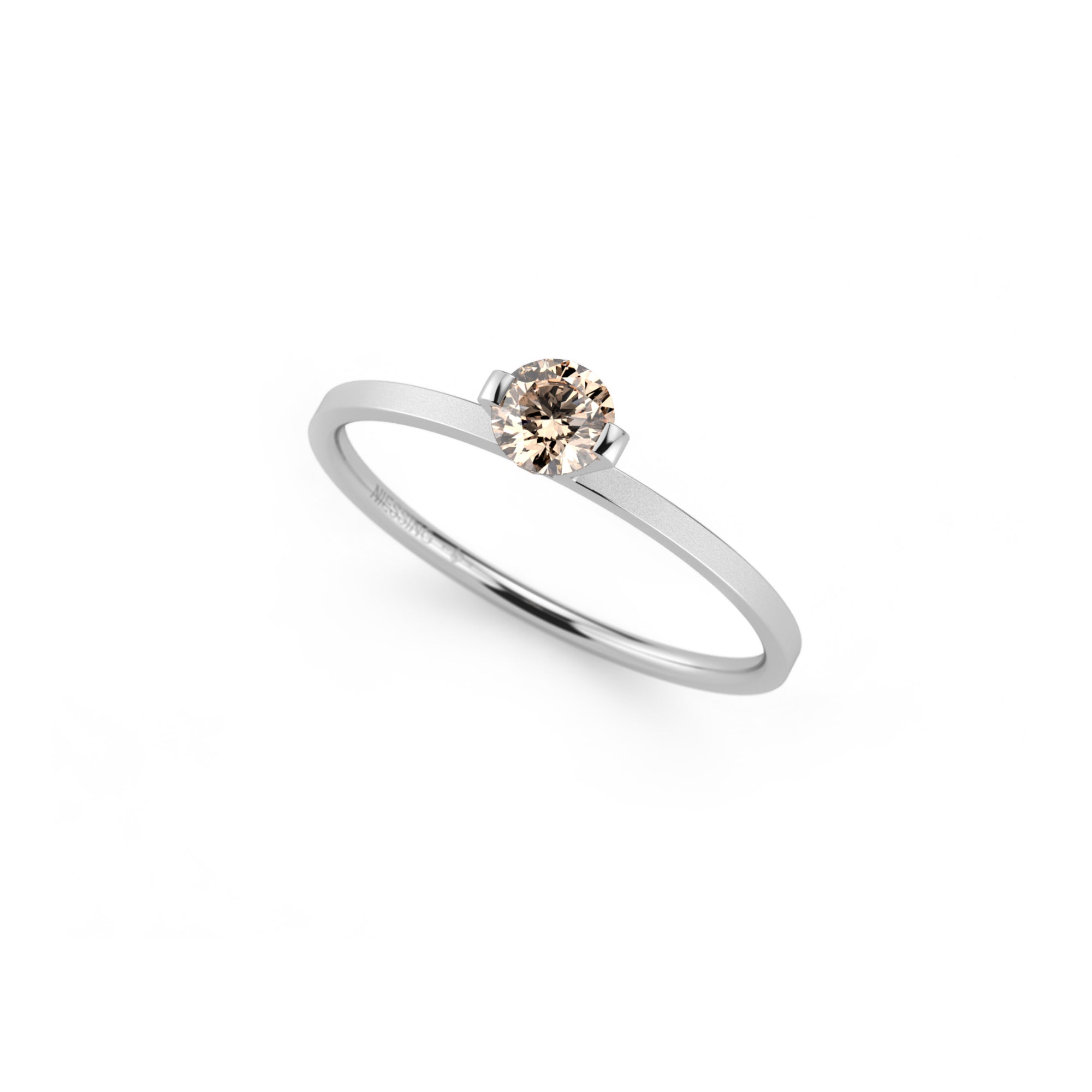 Niessing Princess Ring - N301960-0.23ct (23ct-cinnamon-velvet-pt) aus Platin mit Diamant