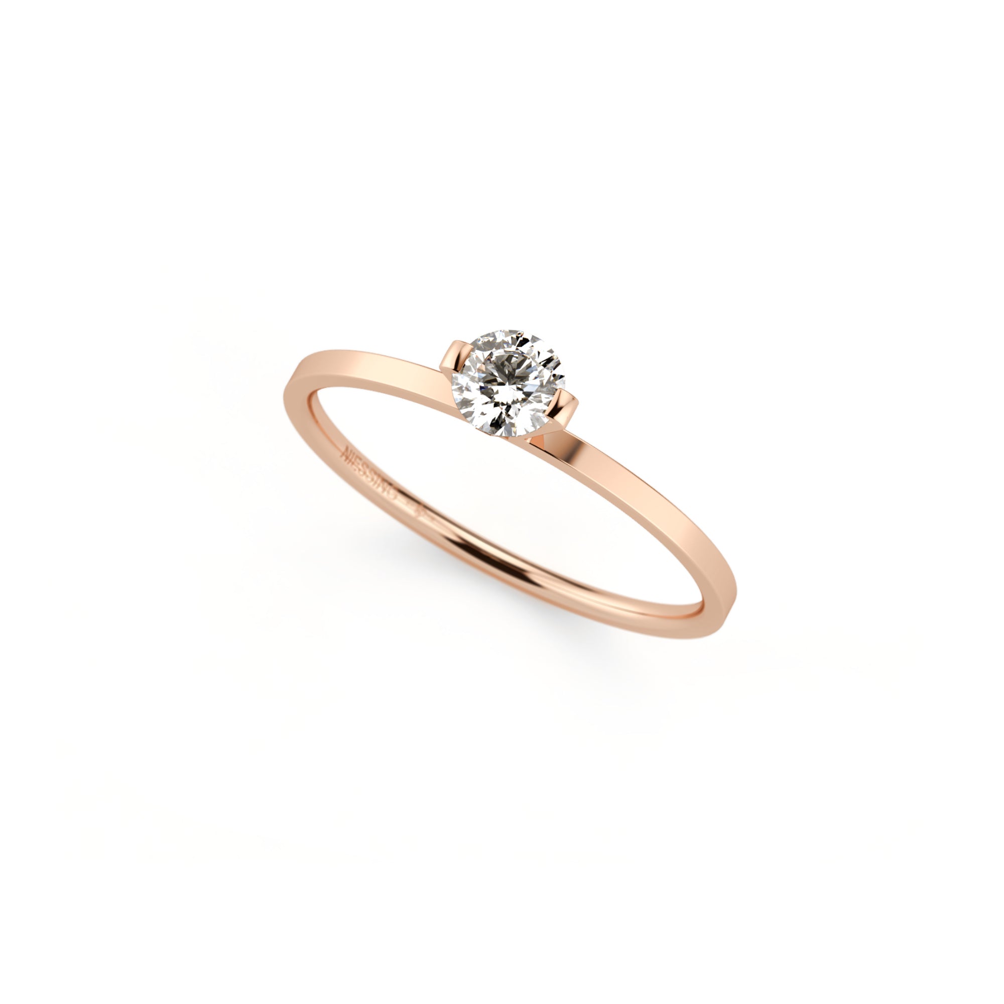 Niessing Princess Ring - N301960-0.23ct (23ct-gvs2-gloss-cr) mit Diamant