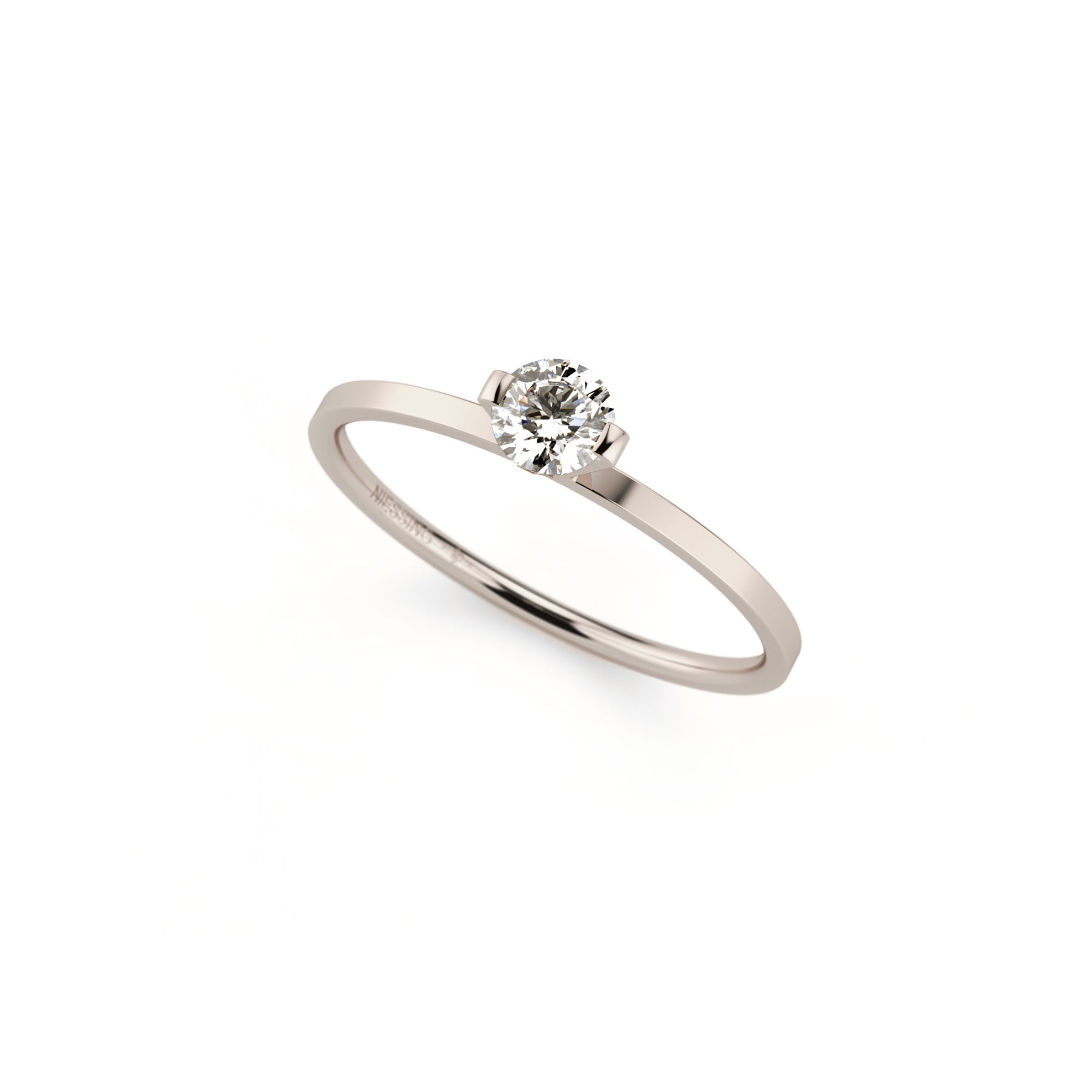 Niessing Princess Ring - N301960-0.23ct (23ct-gvs2-gloss-fg) mit Diamant