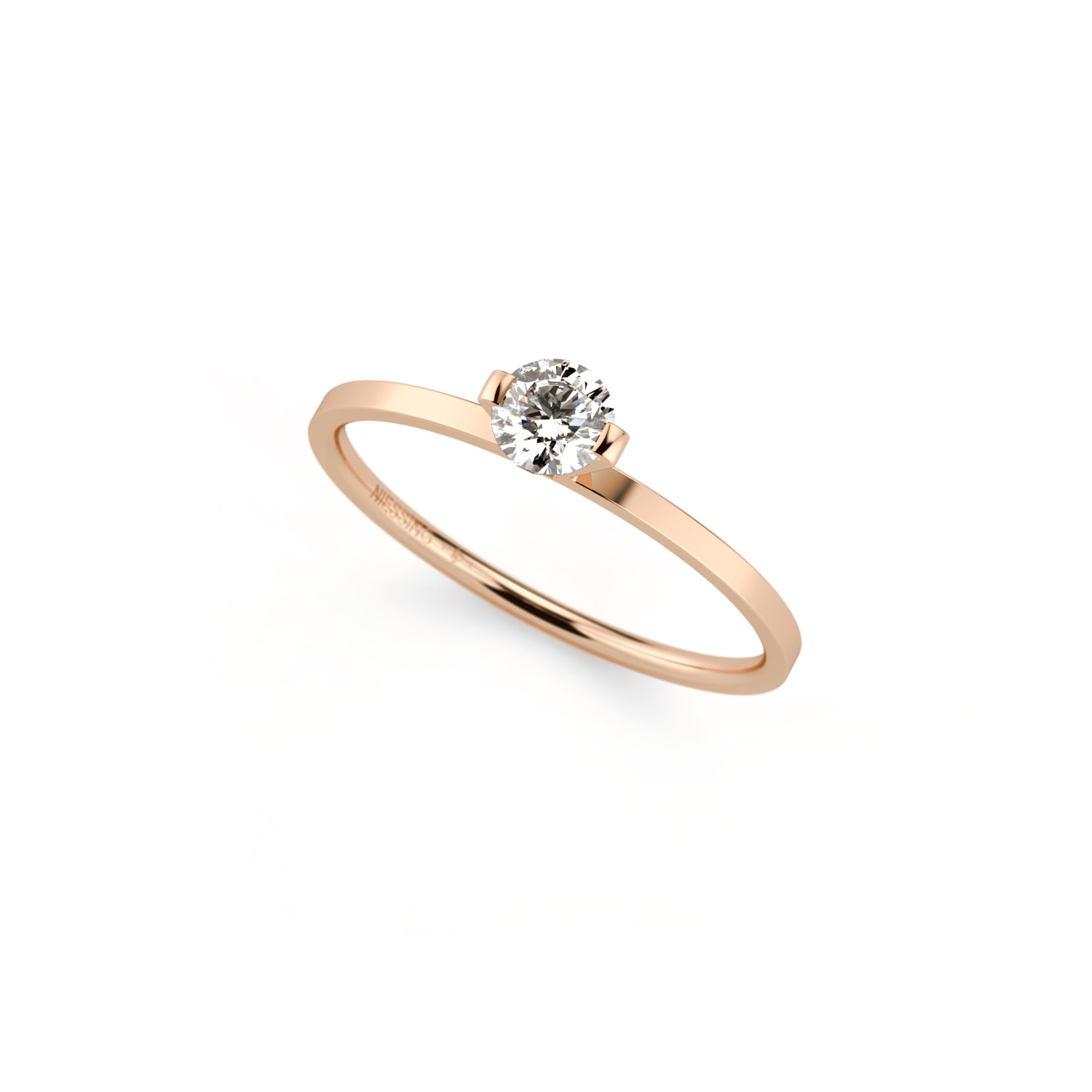 Niessing Princess Ring - N301960-0.23ct (23ct-gvs2-gloss-fr) mit Diamant