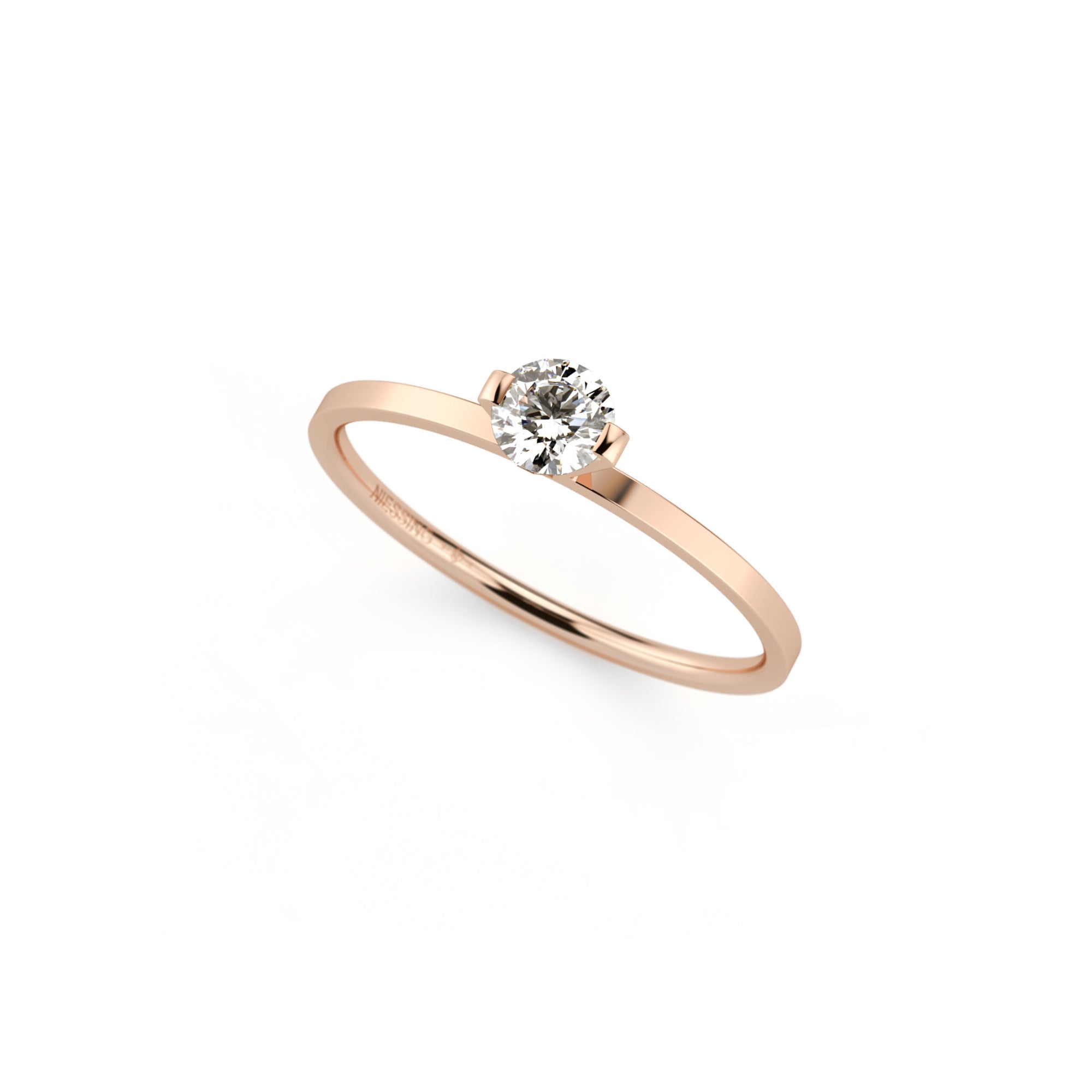 Niessing Princess Ring - N301960-0.23ct (23ct-gvs2-gloss-rw) mit Diamant