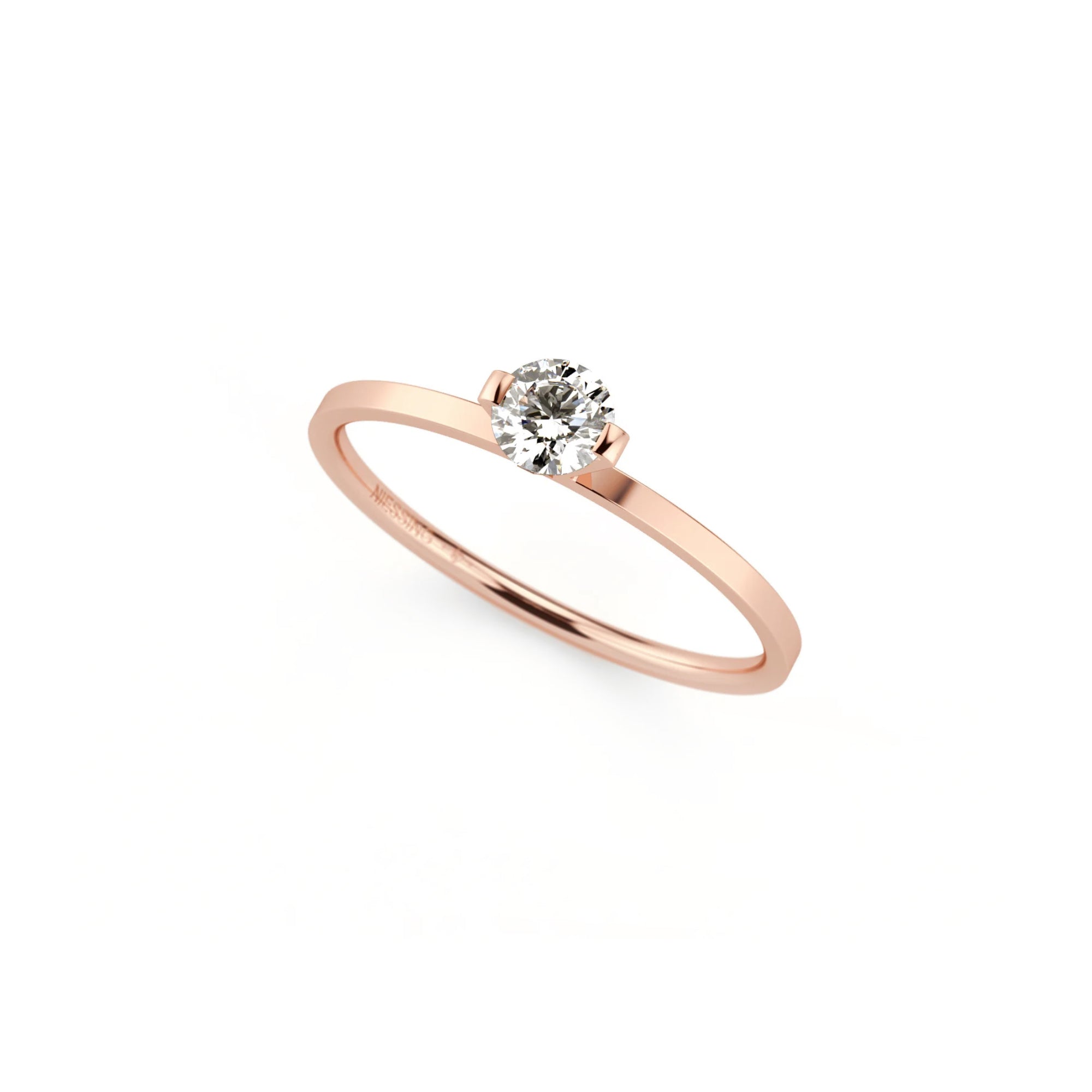 Niessing Princess Ring - N301960-0.23ct (23ct-gvs2-gloss-sug) mit Diamant