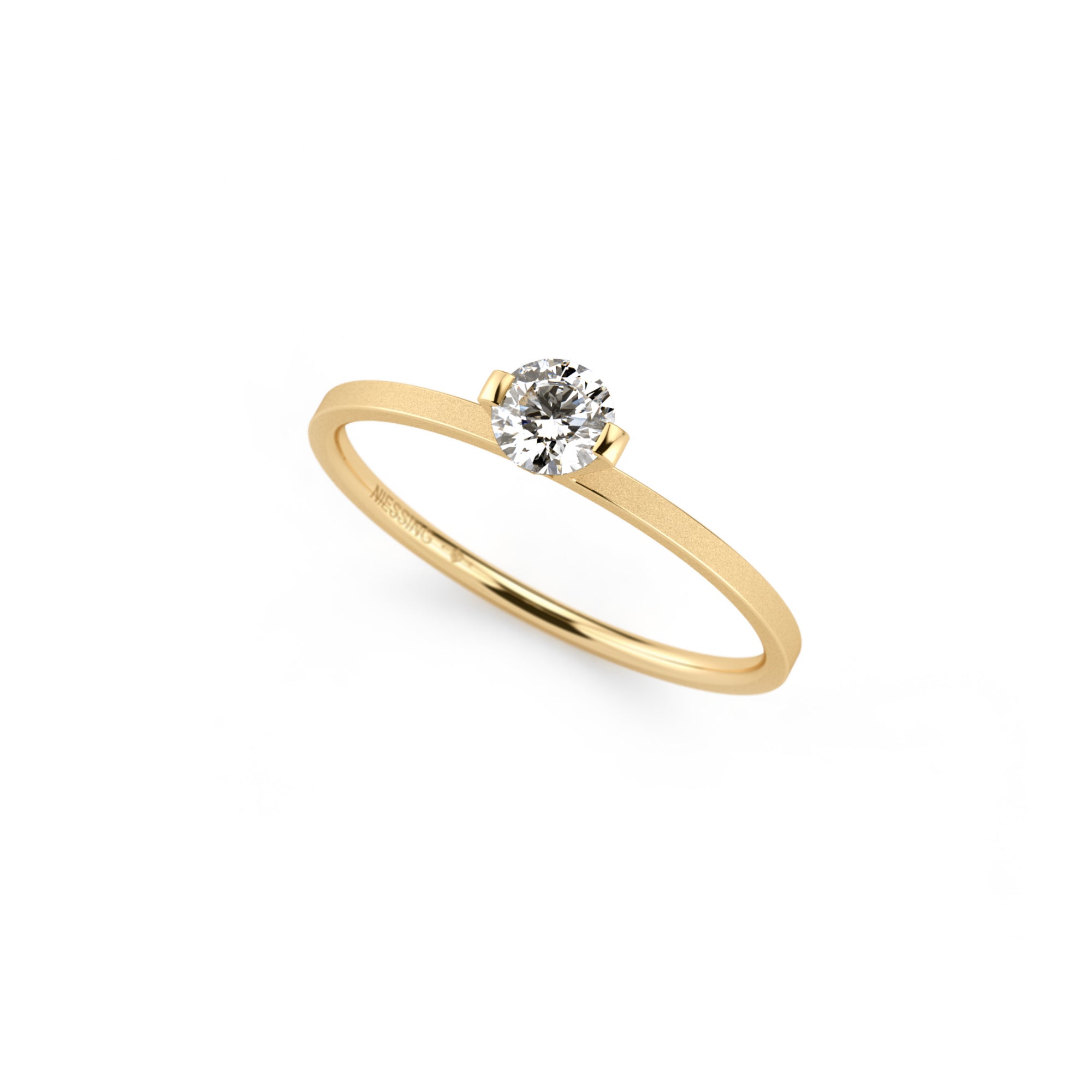 Niessing Princess Ring - N301960-0.23ct (23ct-gvs2-velvet-cy) mit Diamant