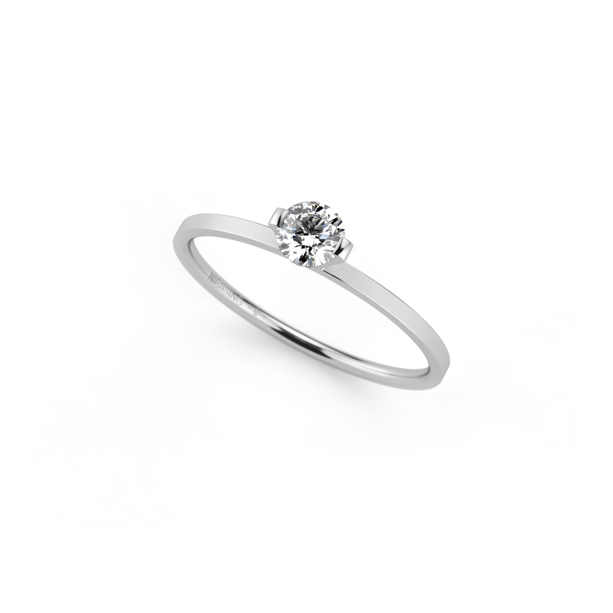 Niessing Princess Ring - N301960-0.23ct (23ct-gvs2-velvet-pt) aus Platin mit Diamant