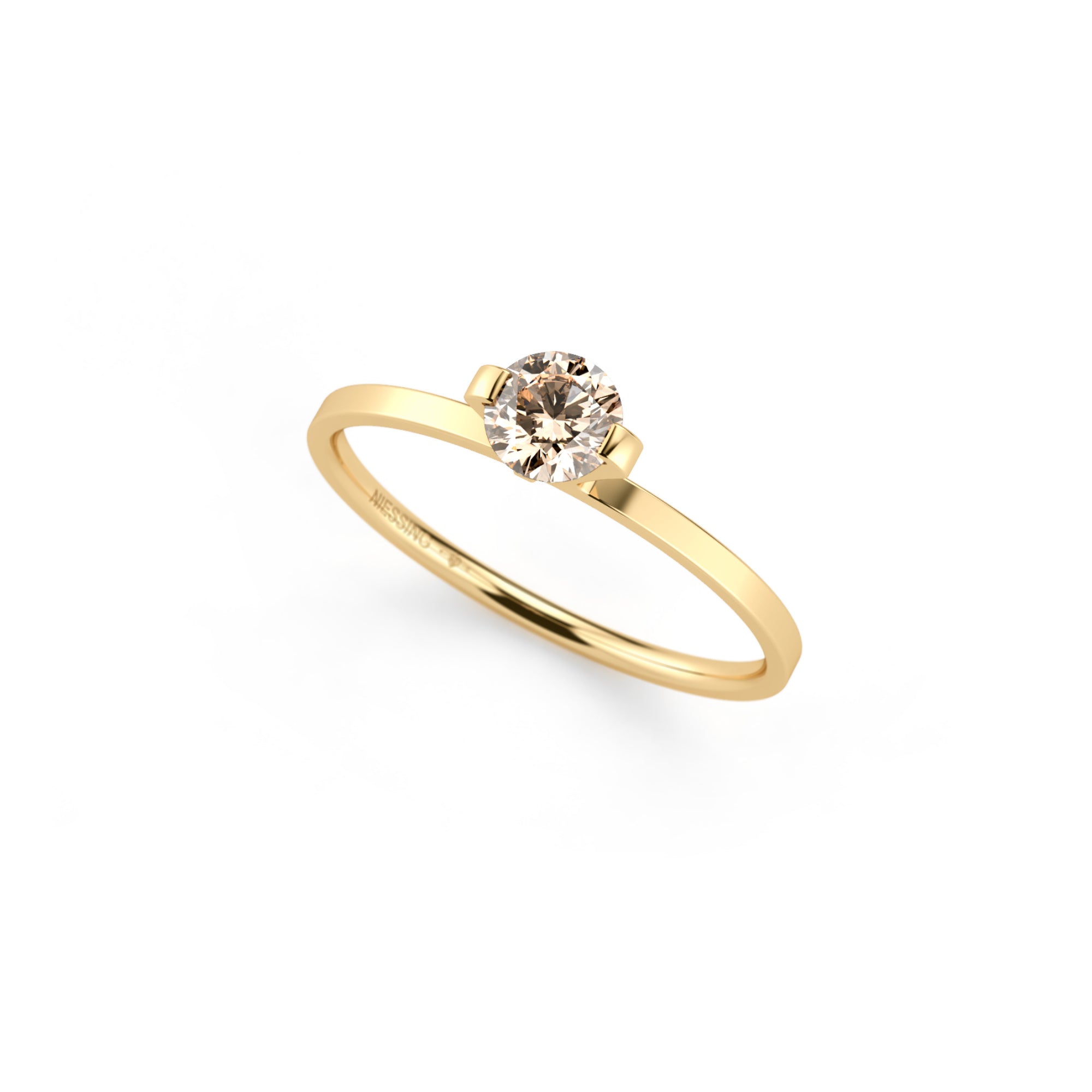 Niessing Princess Ring - N301960-0.3ct (3ct-cinnamon-gloss-cy) mit Diamant