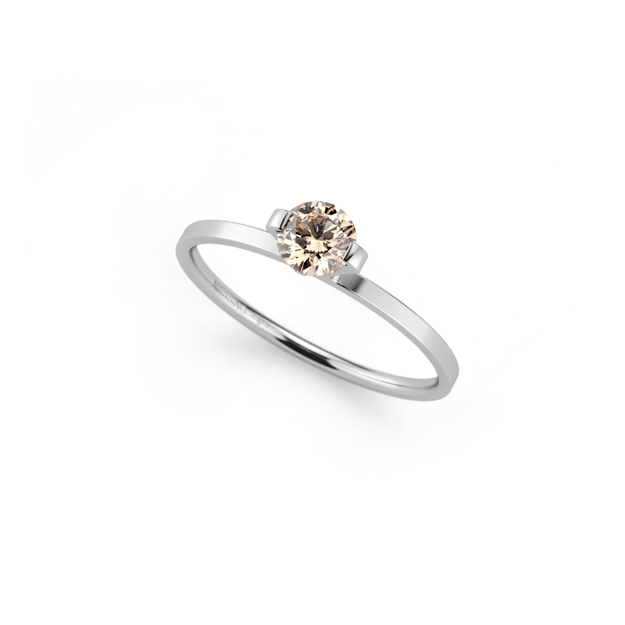 Niessing Princess Ring - N301960-0.3ct (3ct-cinnamon-gloss-pt) aus Platin mit Diamant