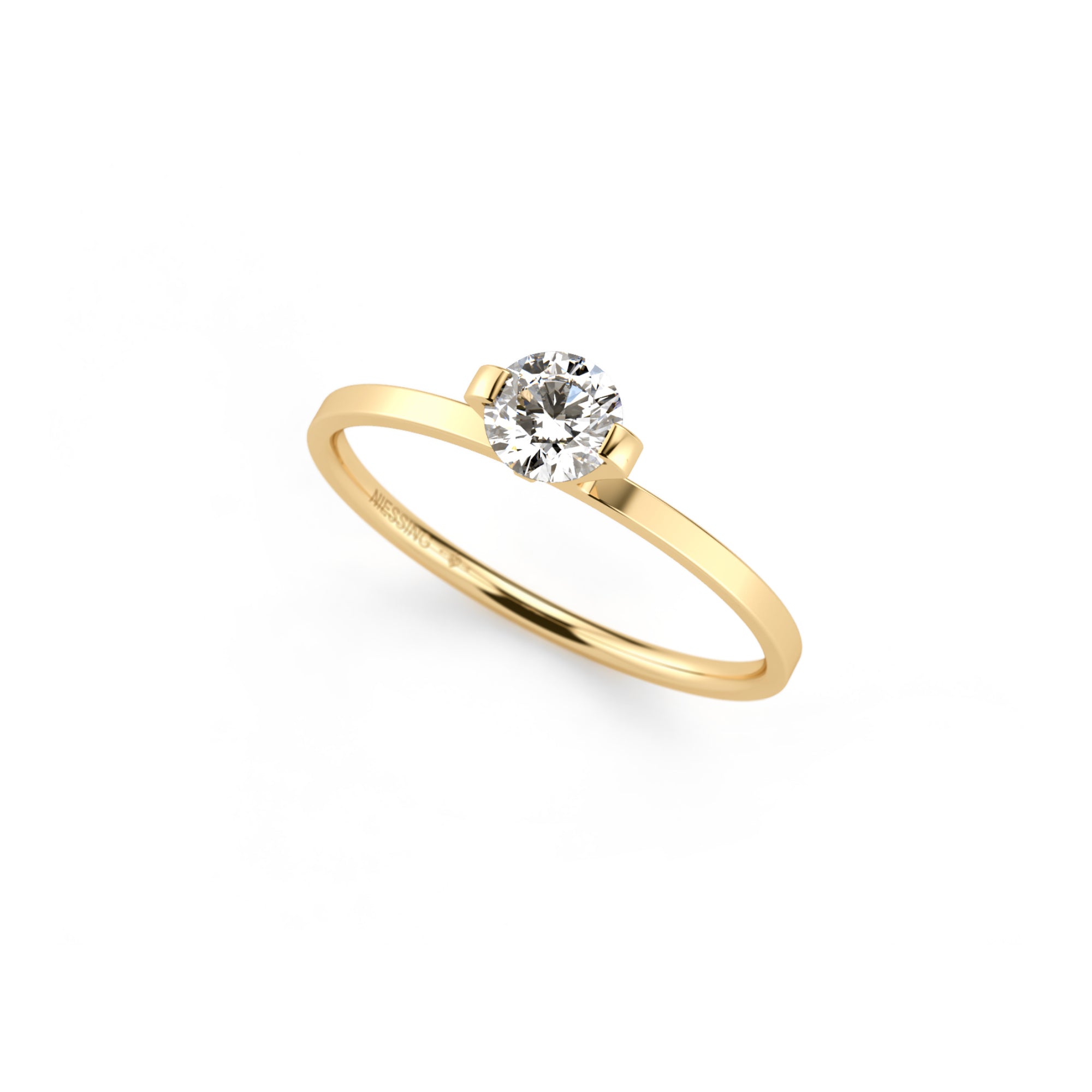 Niessing Princess Ring - N301960-0.3ct (3ct-gvs2-gloss-cy) mit Diamant