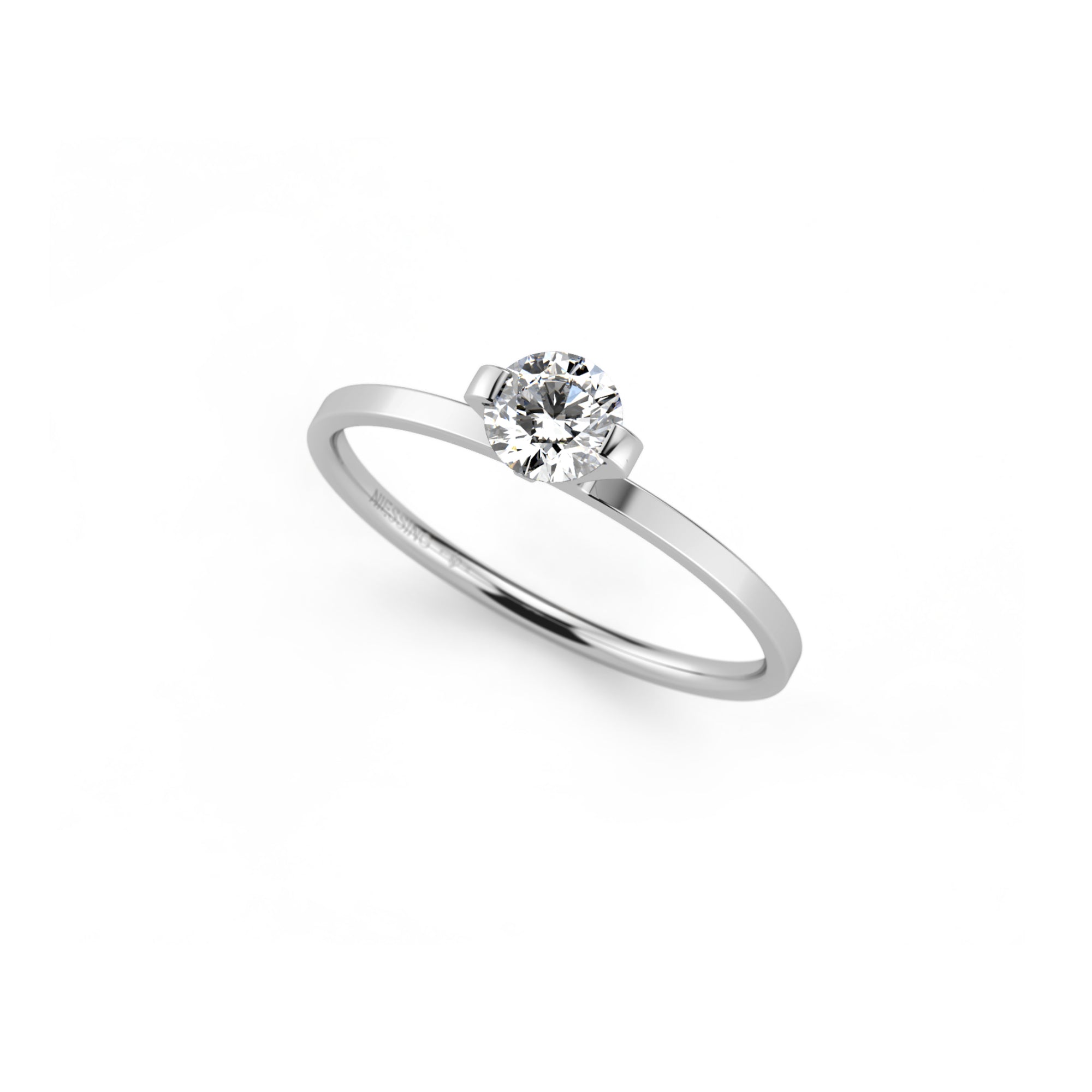 Niessing Princess Ring - N301960-0.3ct (3ct-gvs2-gloss-pt) aus Platin mit Diamant