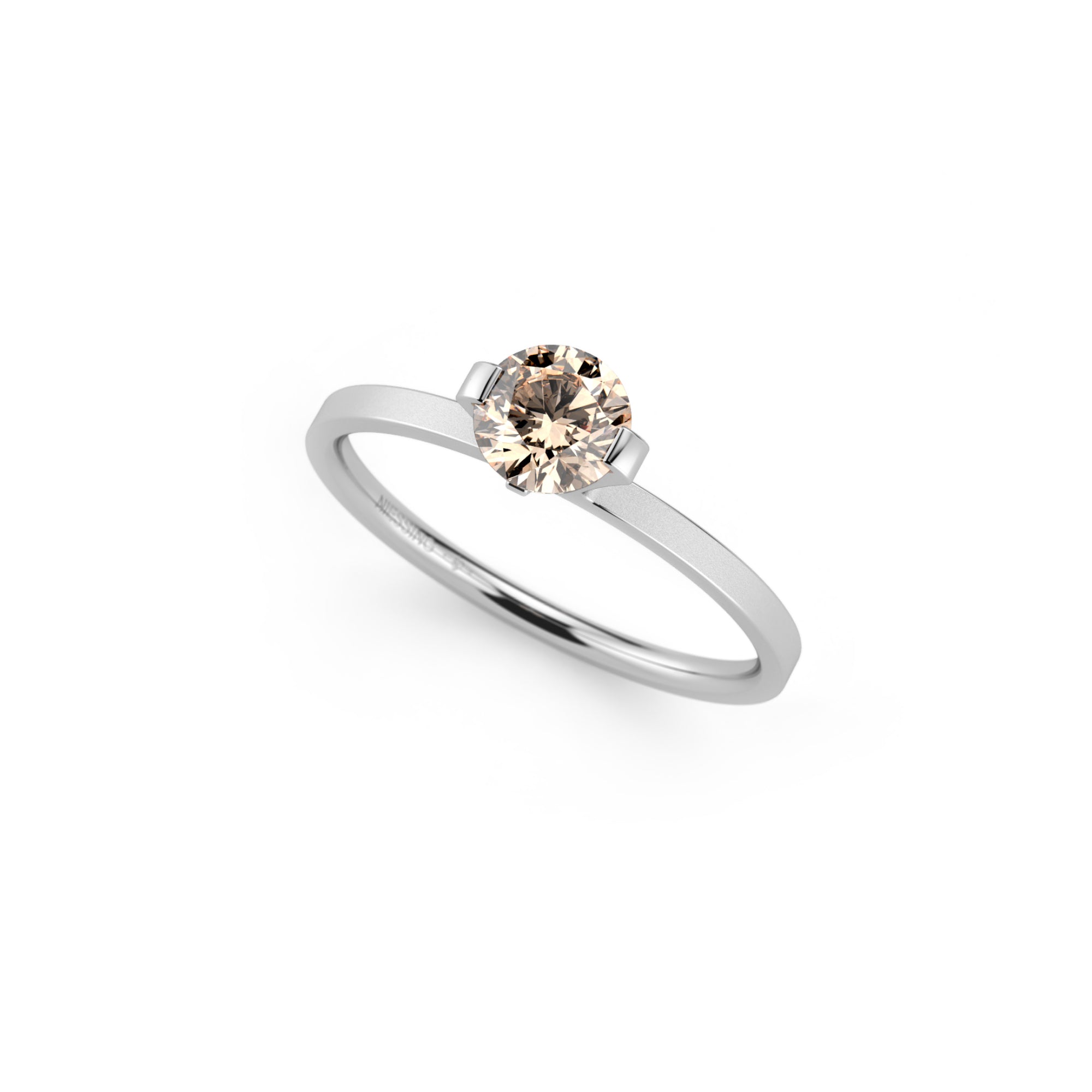 Niessing Princess Ring - N301960-0.5ct (5ct-cinnamon-velvet-pt) aus Platin mit Diamant