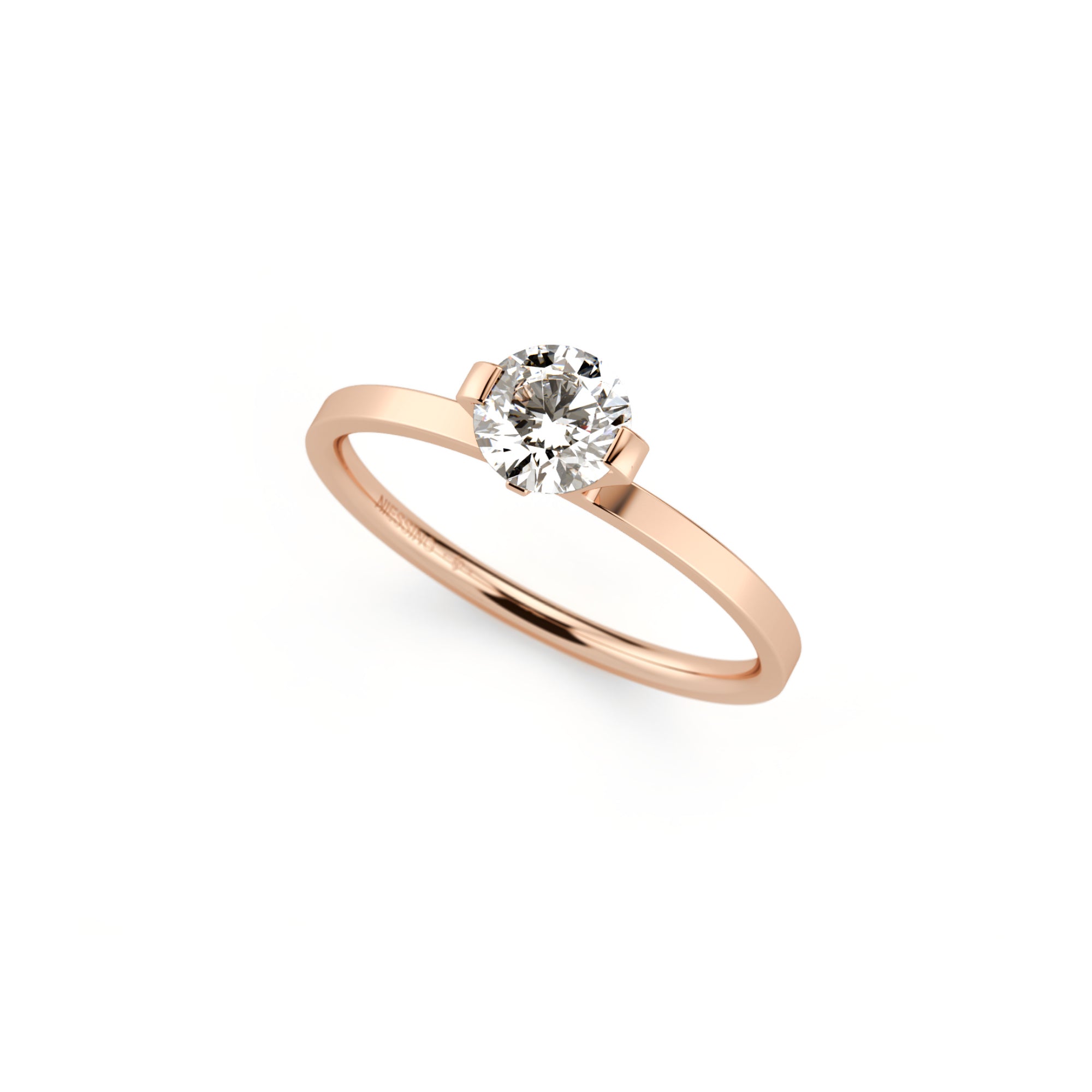 Niessing Princess Ring - N301960-0.5ct (5ct-gvs2-gloss-cr) mit Diamant