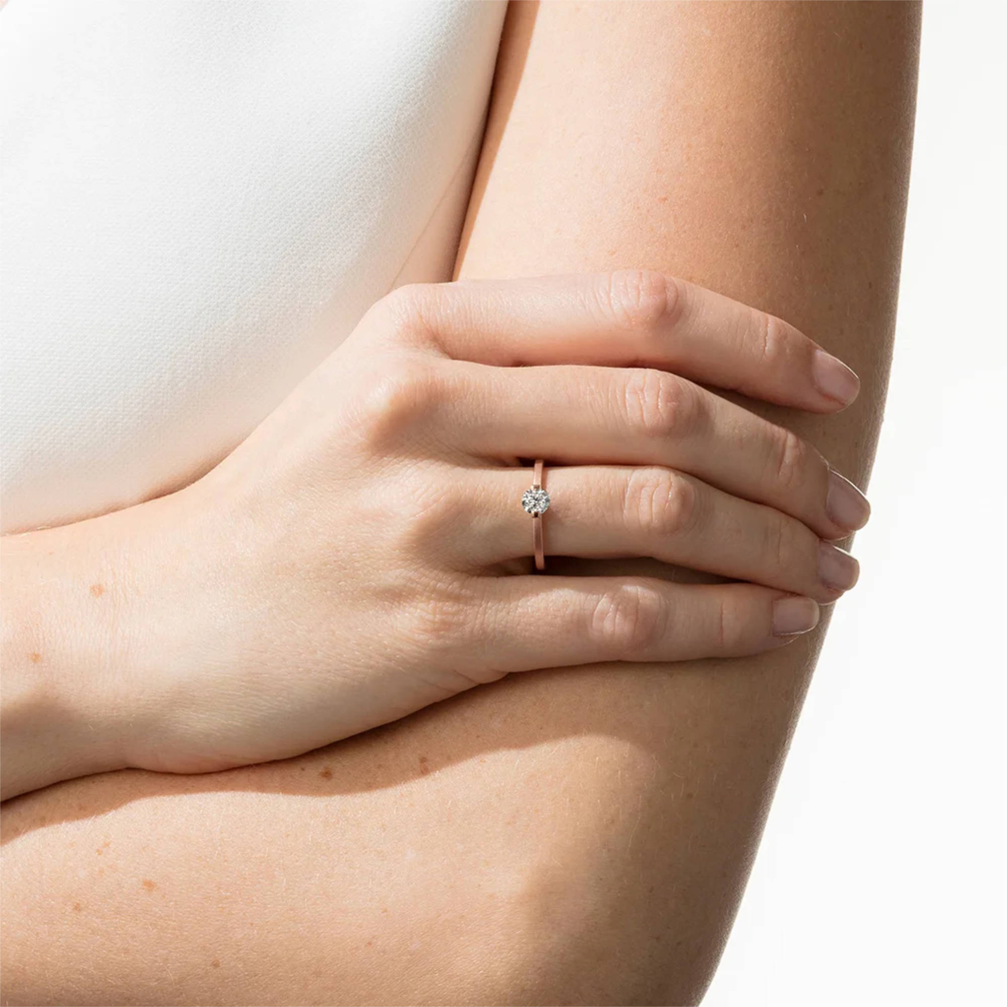 Niessing Princess Ring - N301960-0.5ct (5ct-gvs2-gloss-sug) mit Diamant